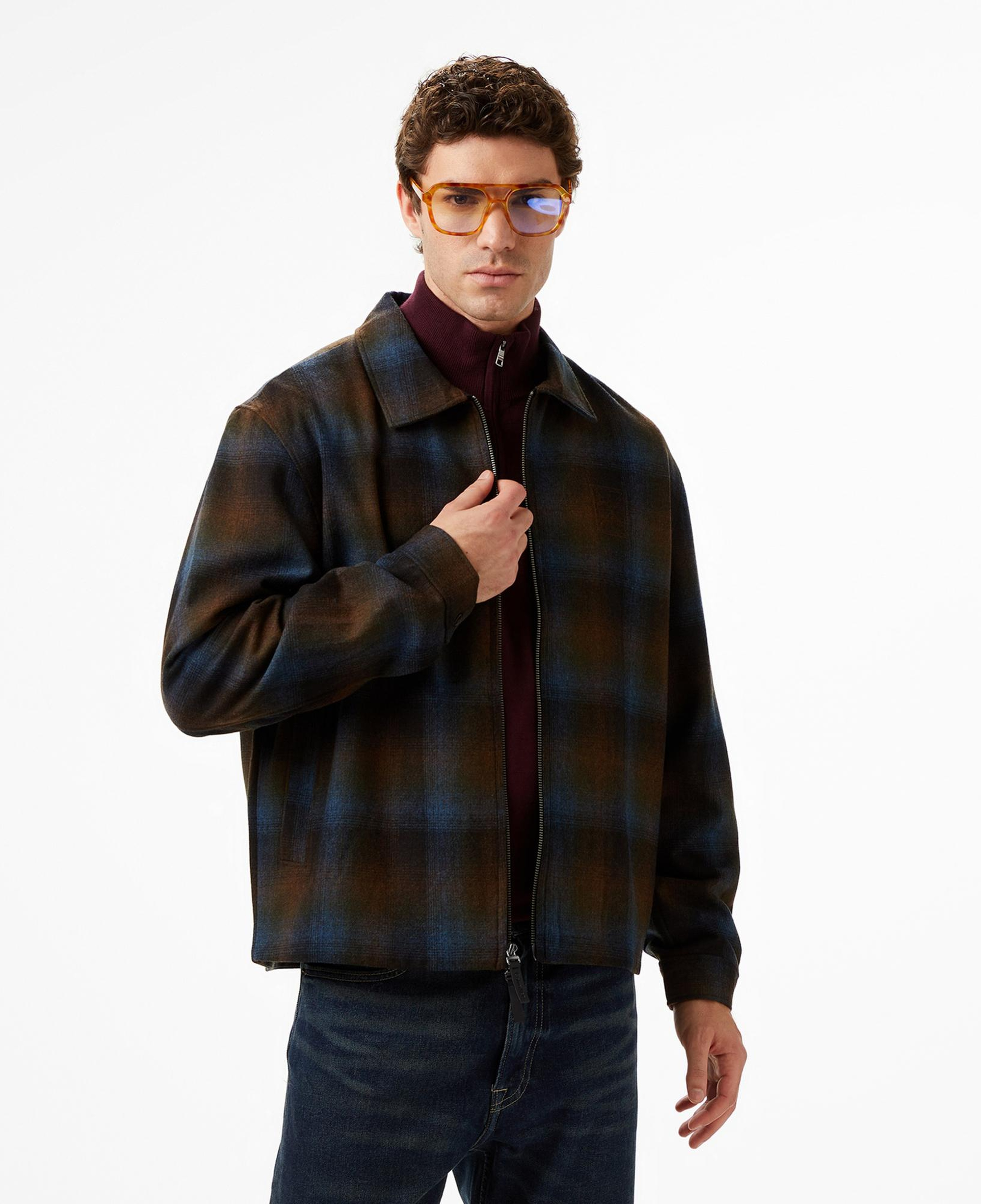 Calvin Klein Wool Flannel Erkek Kahverengi Ceket
