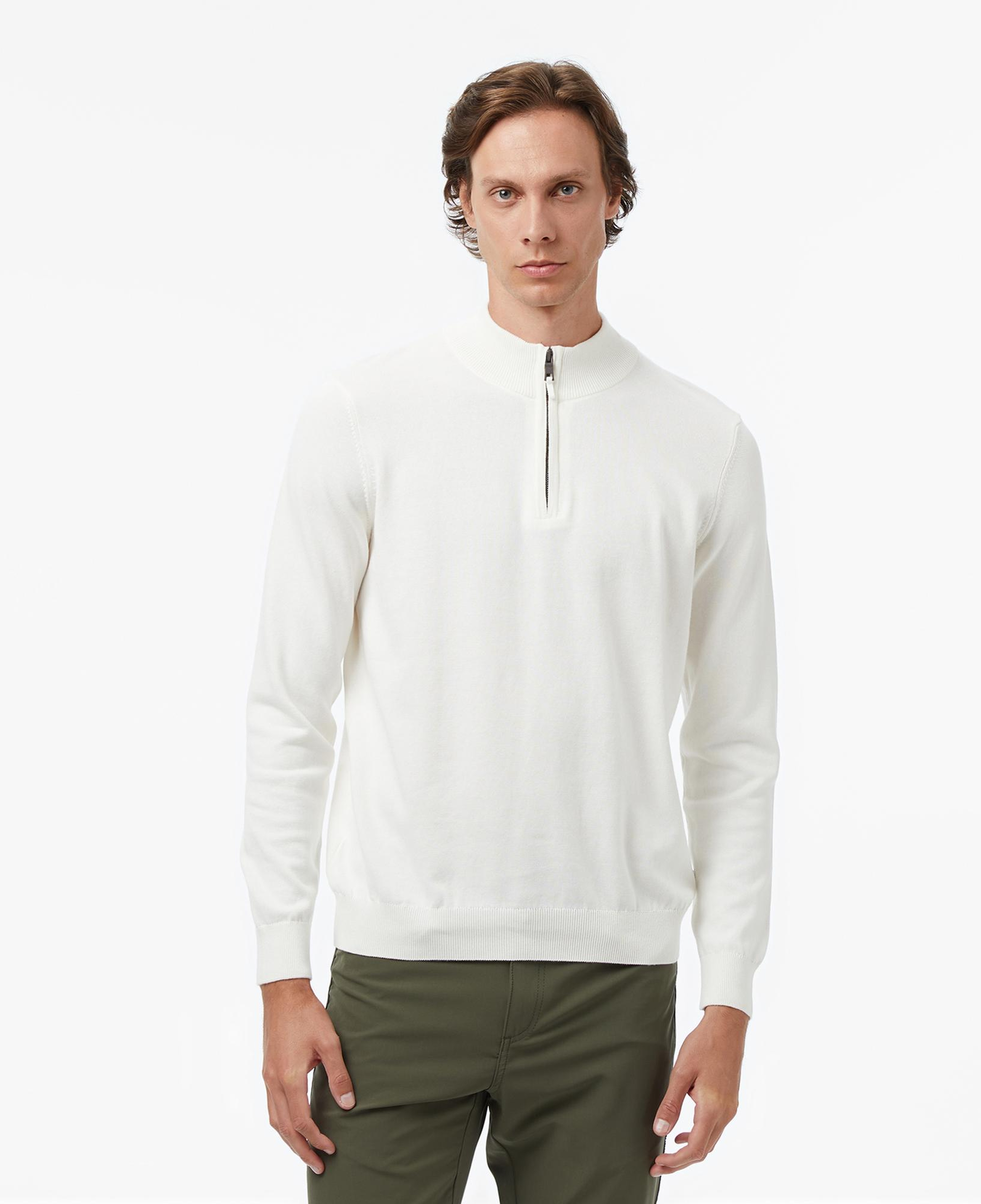 Nautica Erkek Krem Rengi Classic Fit Kazak