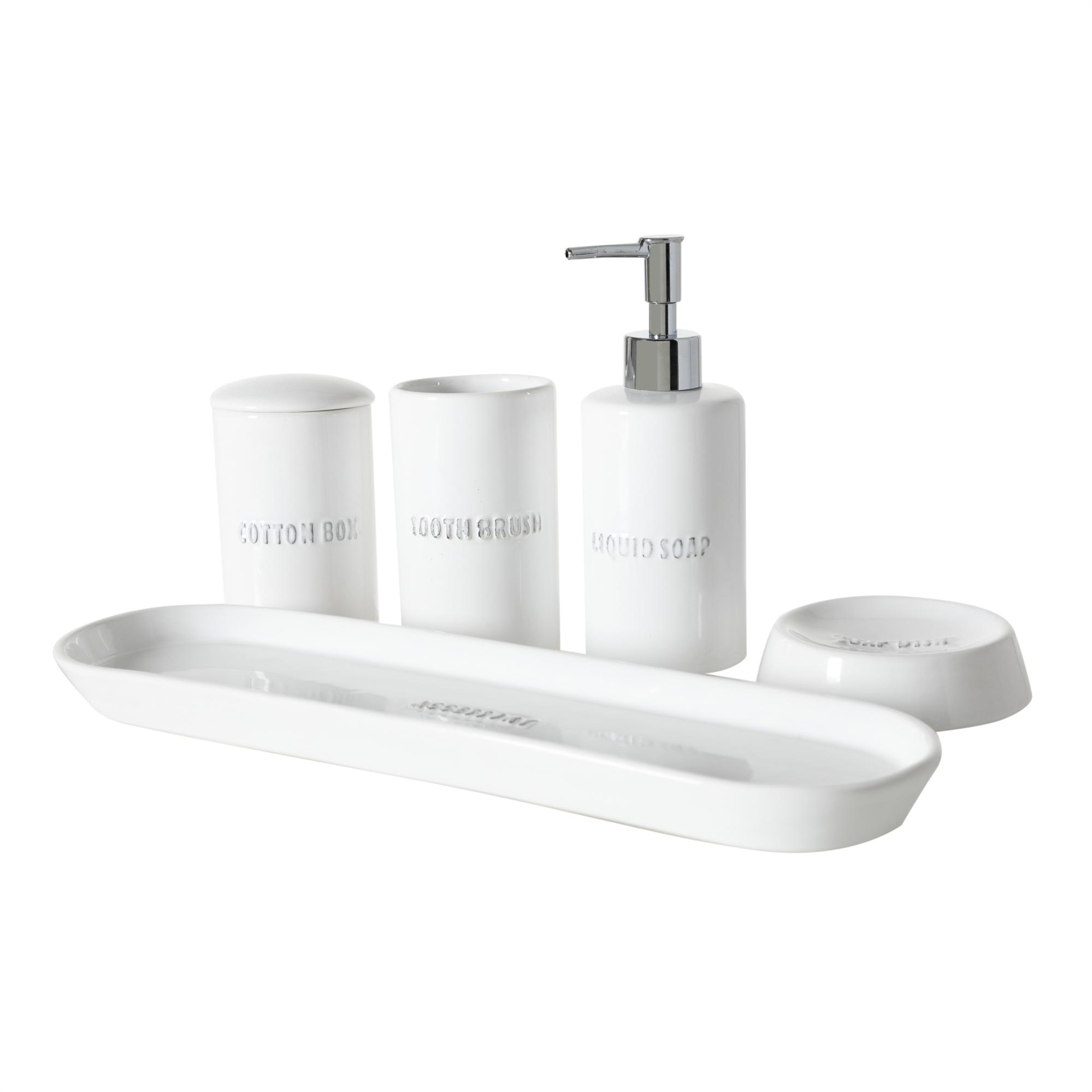 PINTURA BEYAZ 5'Lİ KUTULU BANYO SETİ