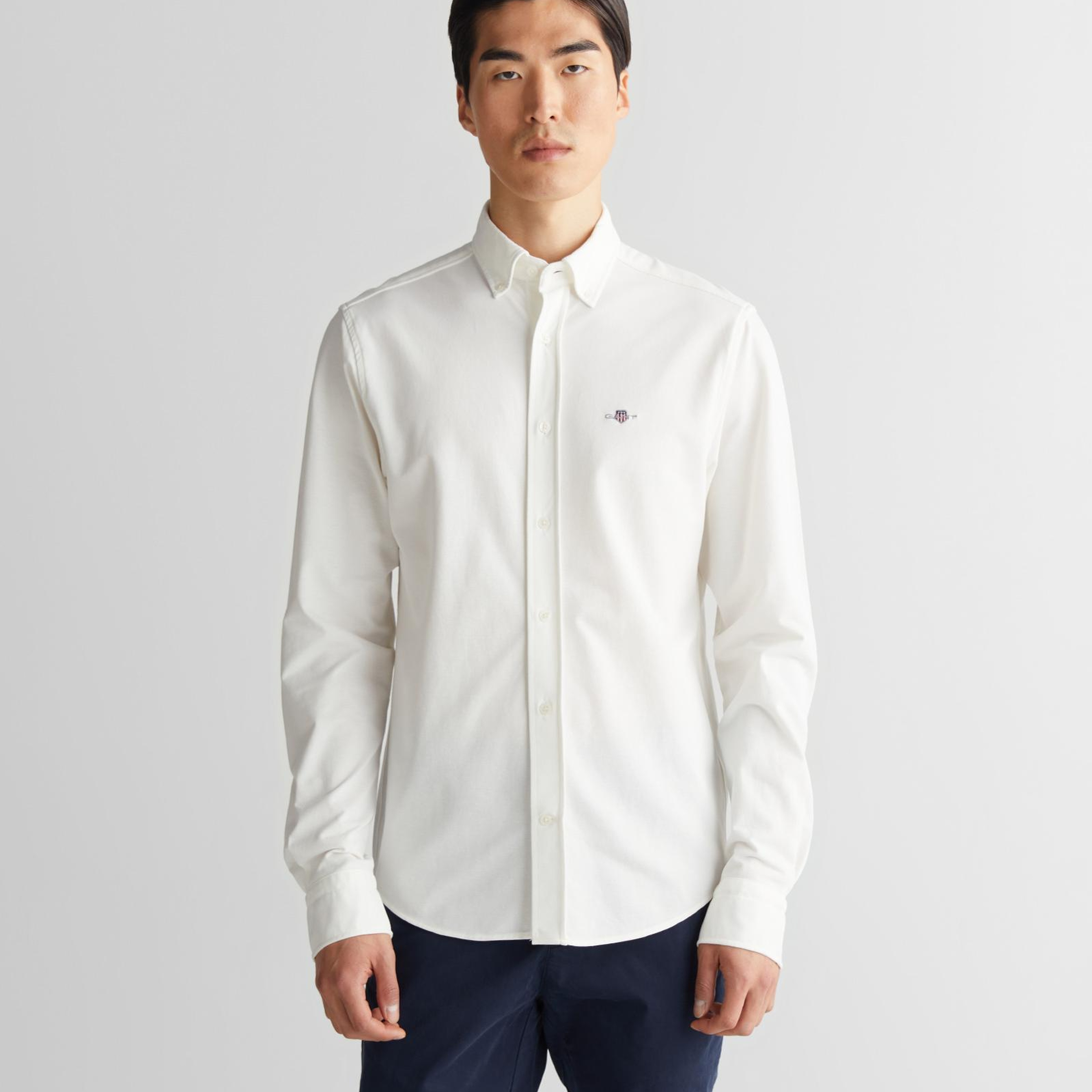 GANT Erkek Krem Regular Fit Gömlek Yaka Gömlek