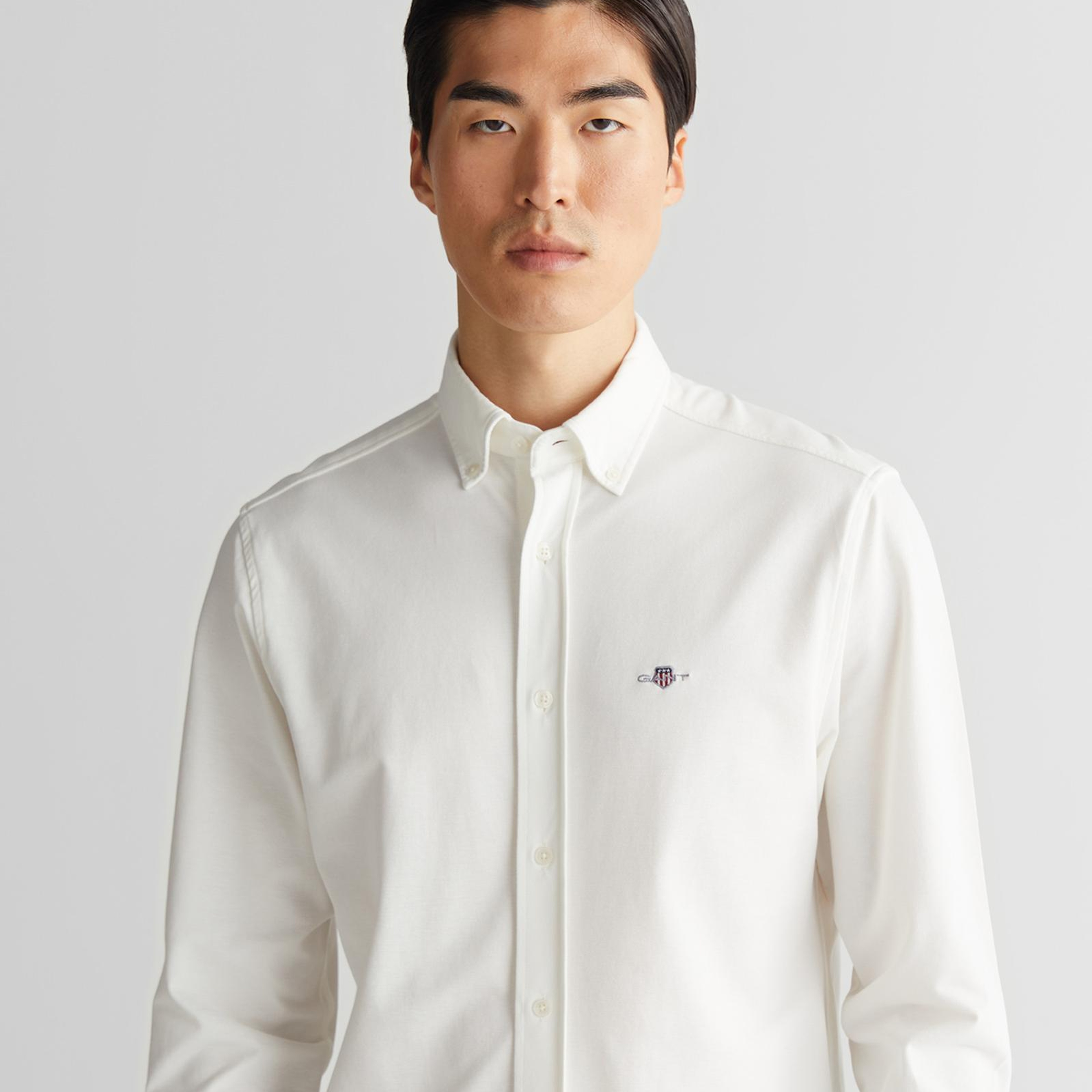 GANT Erkek Krem Regular Fit Gömlek Yaka Gömlek