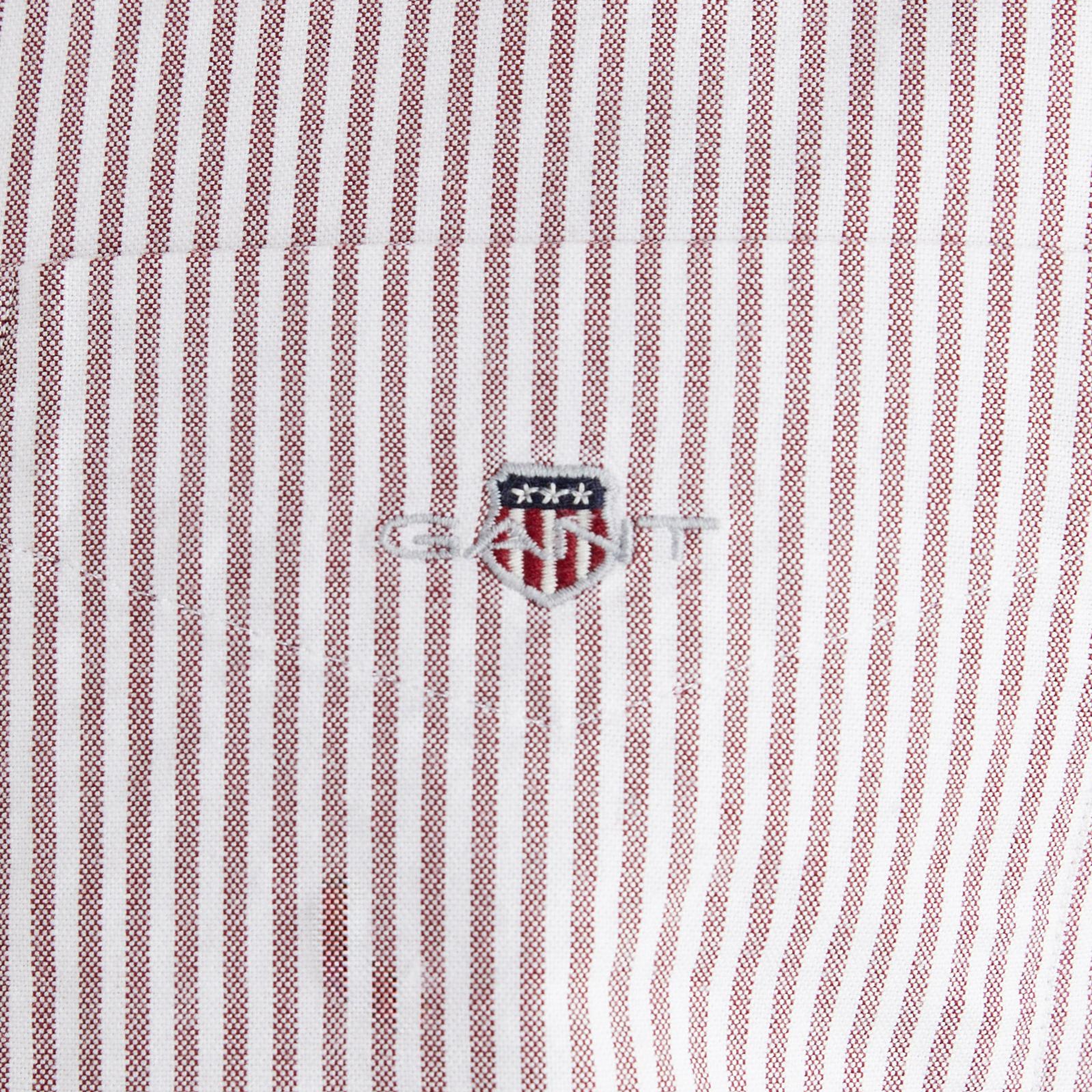 GANT Erkek Bordo Regular Fit Düğmeli Gömlek