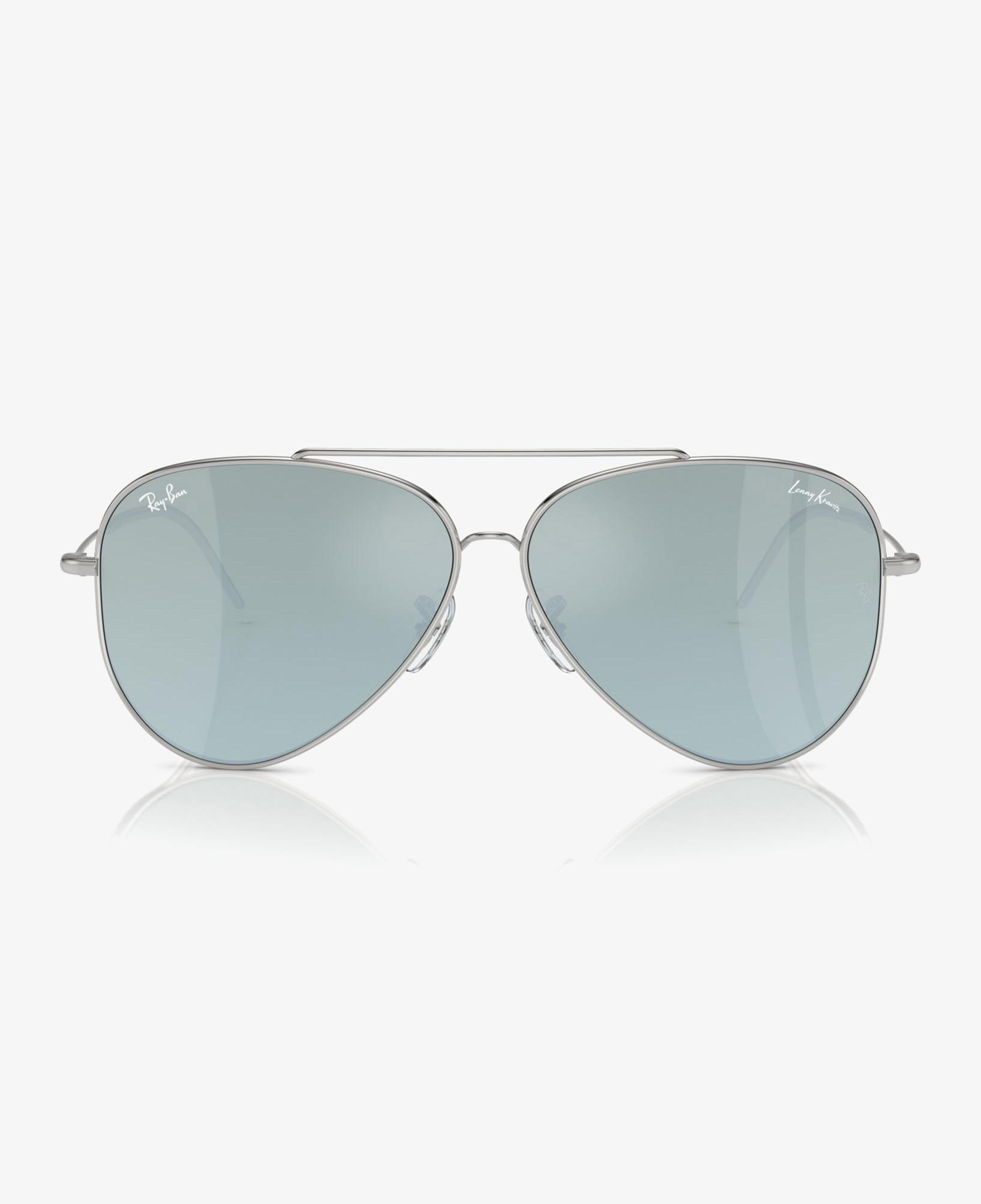 RAY-BAN Lenny Kravitz X Aviator Reverse Unisex Gümüş Güneş Gözlüğü