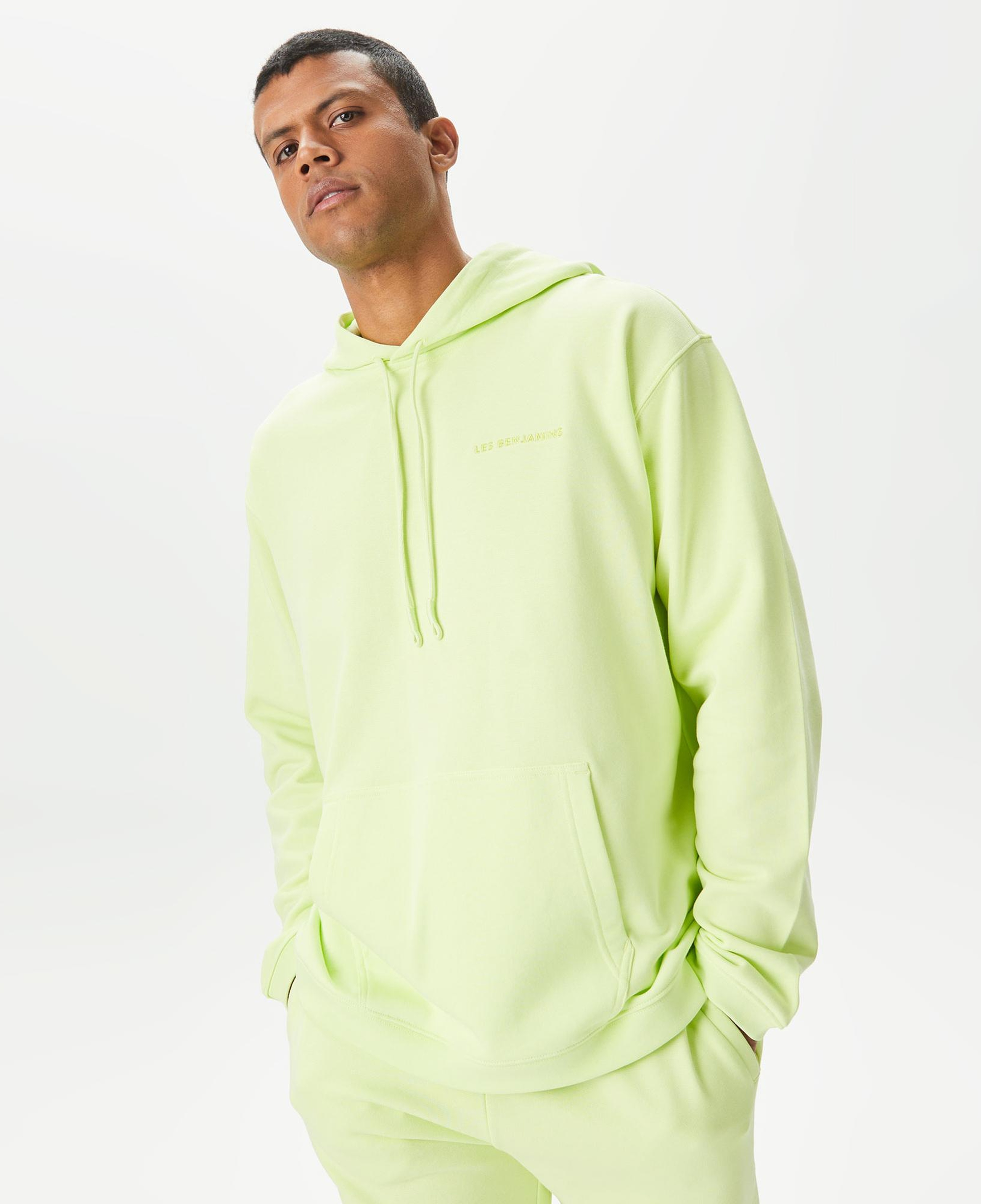 Les Benjamins Essentials 301 Erkek Yeşil Hoodie