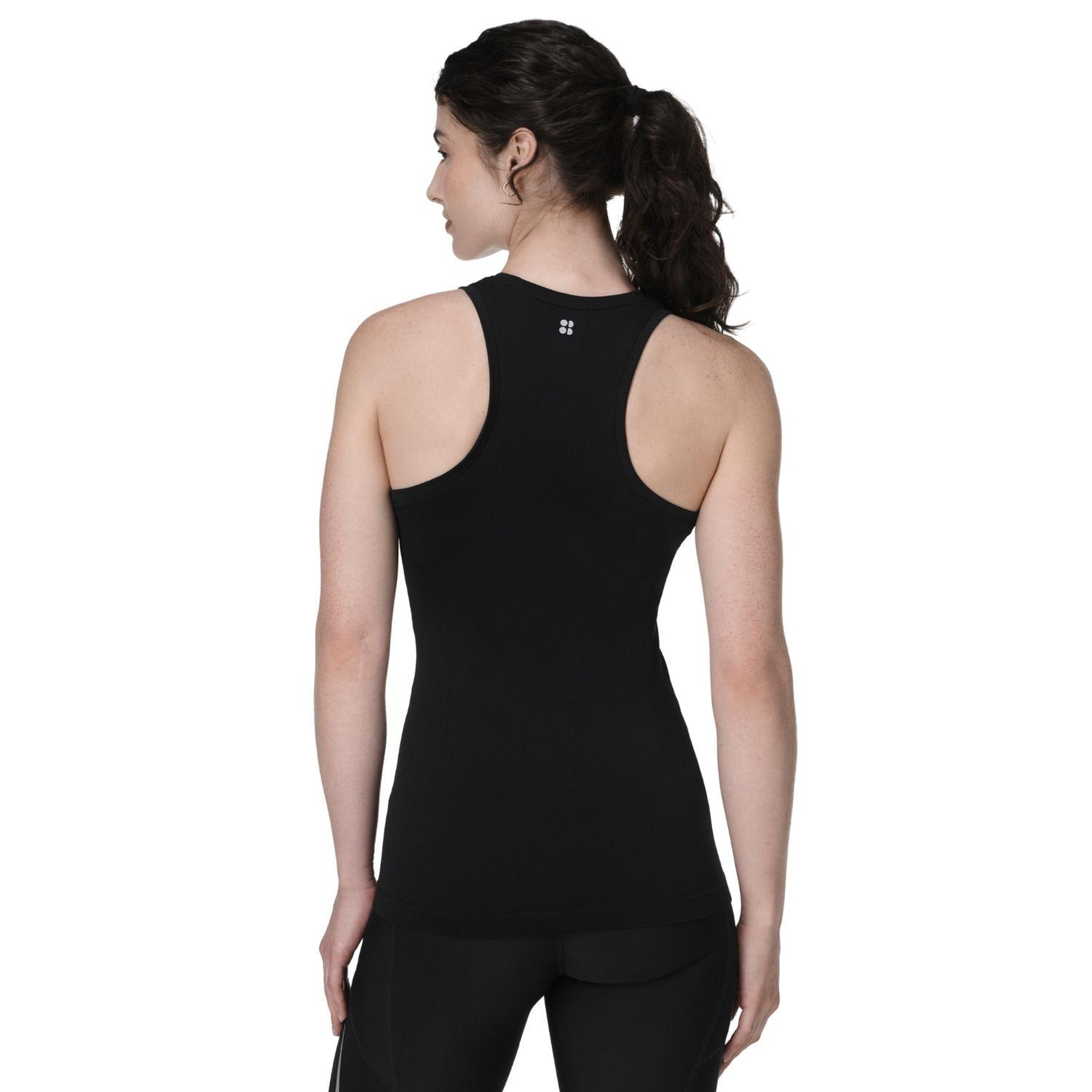 Sweaty Betty Athlete Seamless Workout Tank Kadın Siyah Fitness Tişört