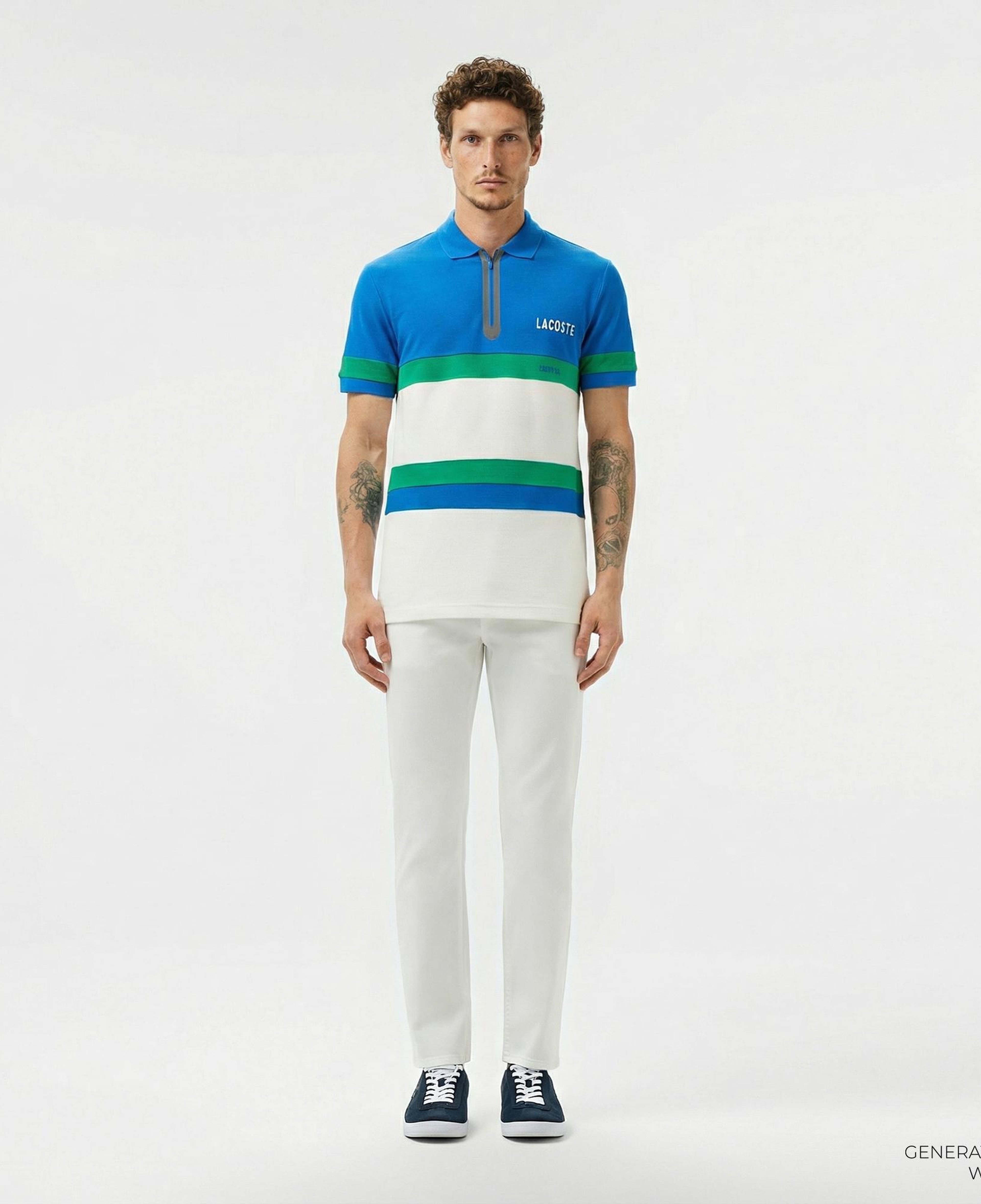 Lacoste Erkek Slim Fit Beyaz Jean Pantolon