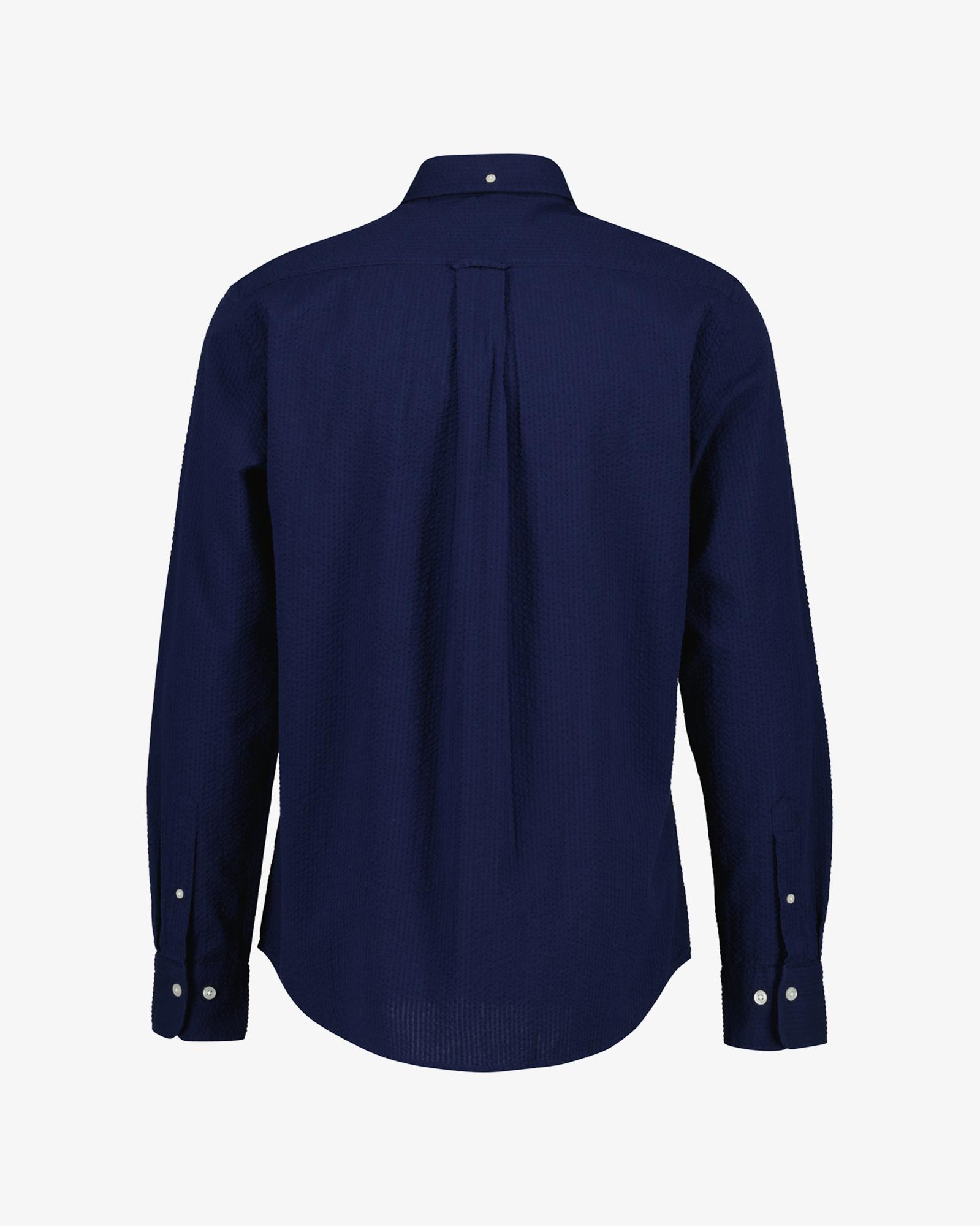 GANT Erkek Mavi Düğmeli Yaka Logolu Gömlek