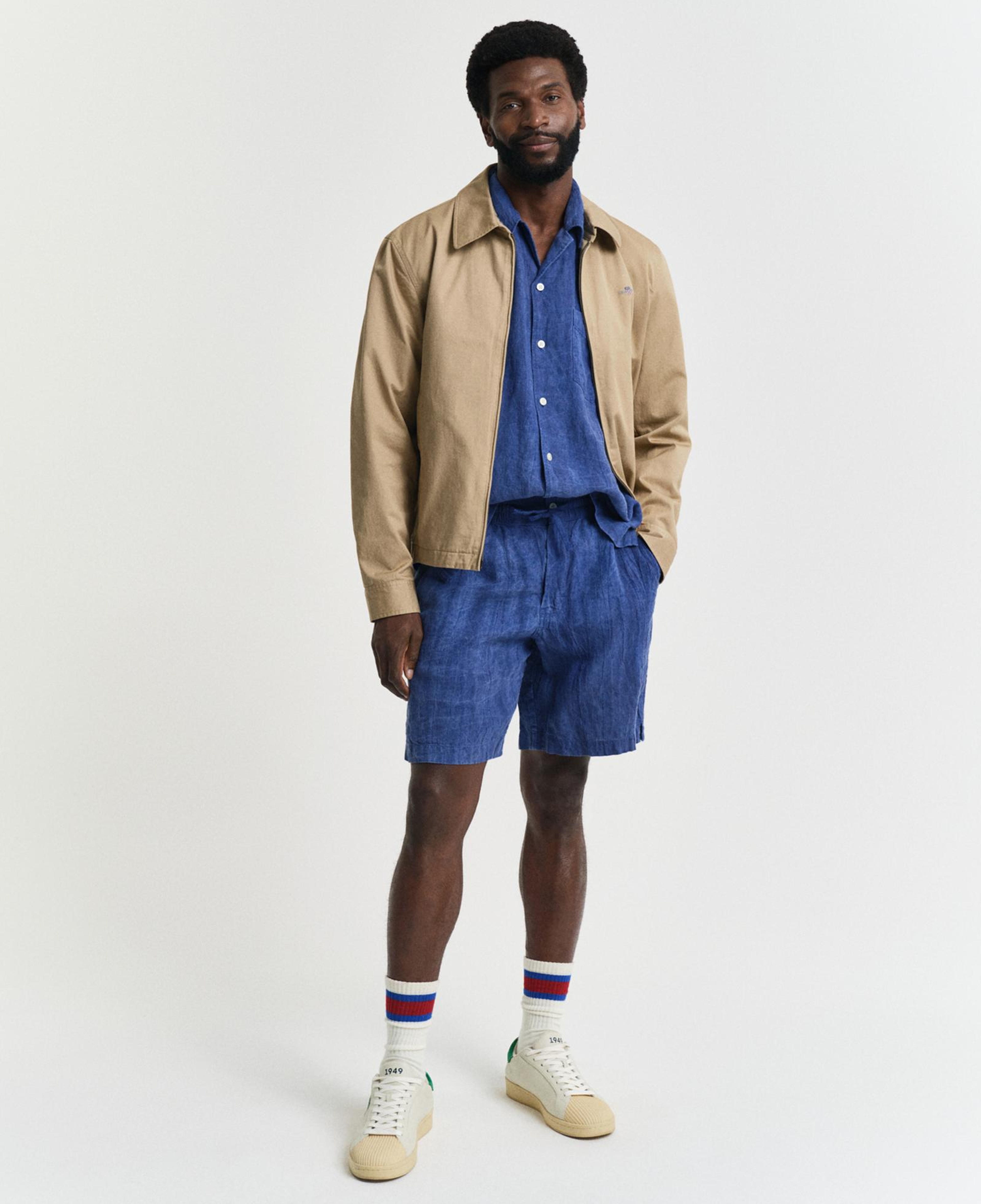 GANT Erkek Lacivert Relaxed Fit Klasik Yaka Gömlek