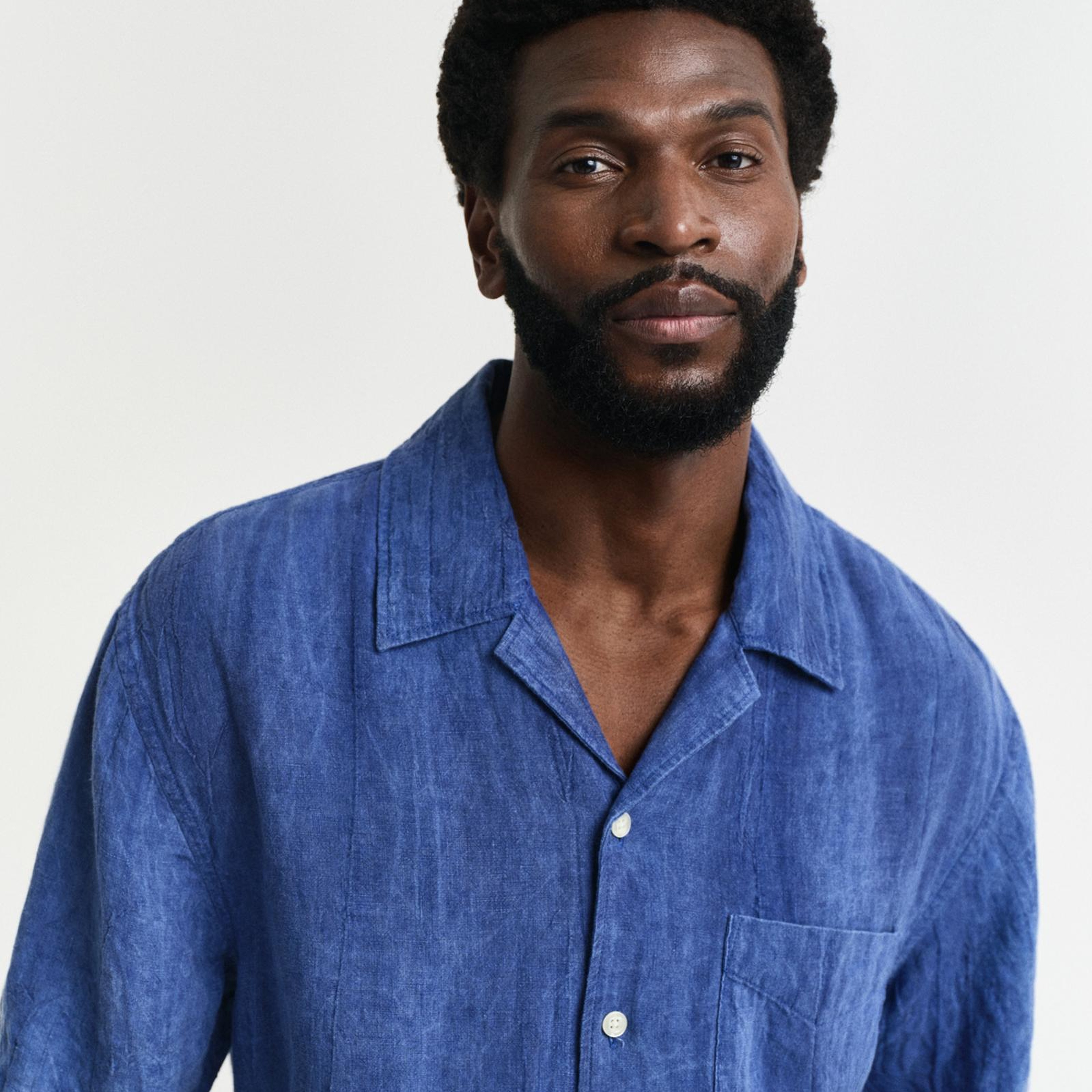 GANT Erkek Lacivert Relaxed Fit Klasik Yaka Gömlek