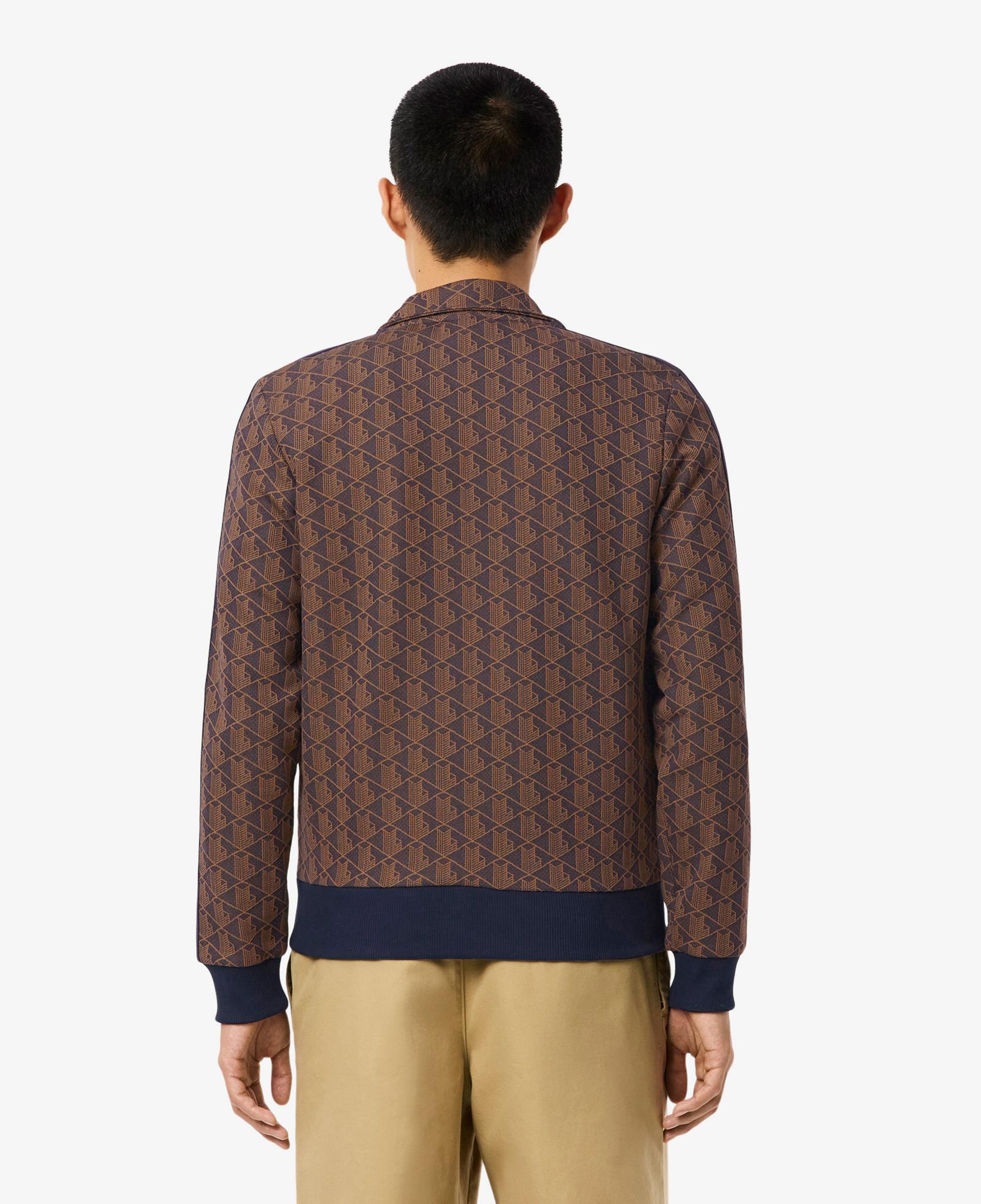 Lacoste Paris Fermuarlı Erkek Mor Sweatshirt