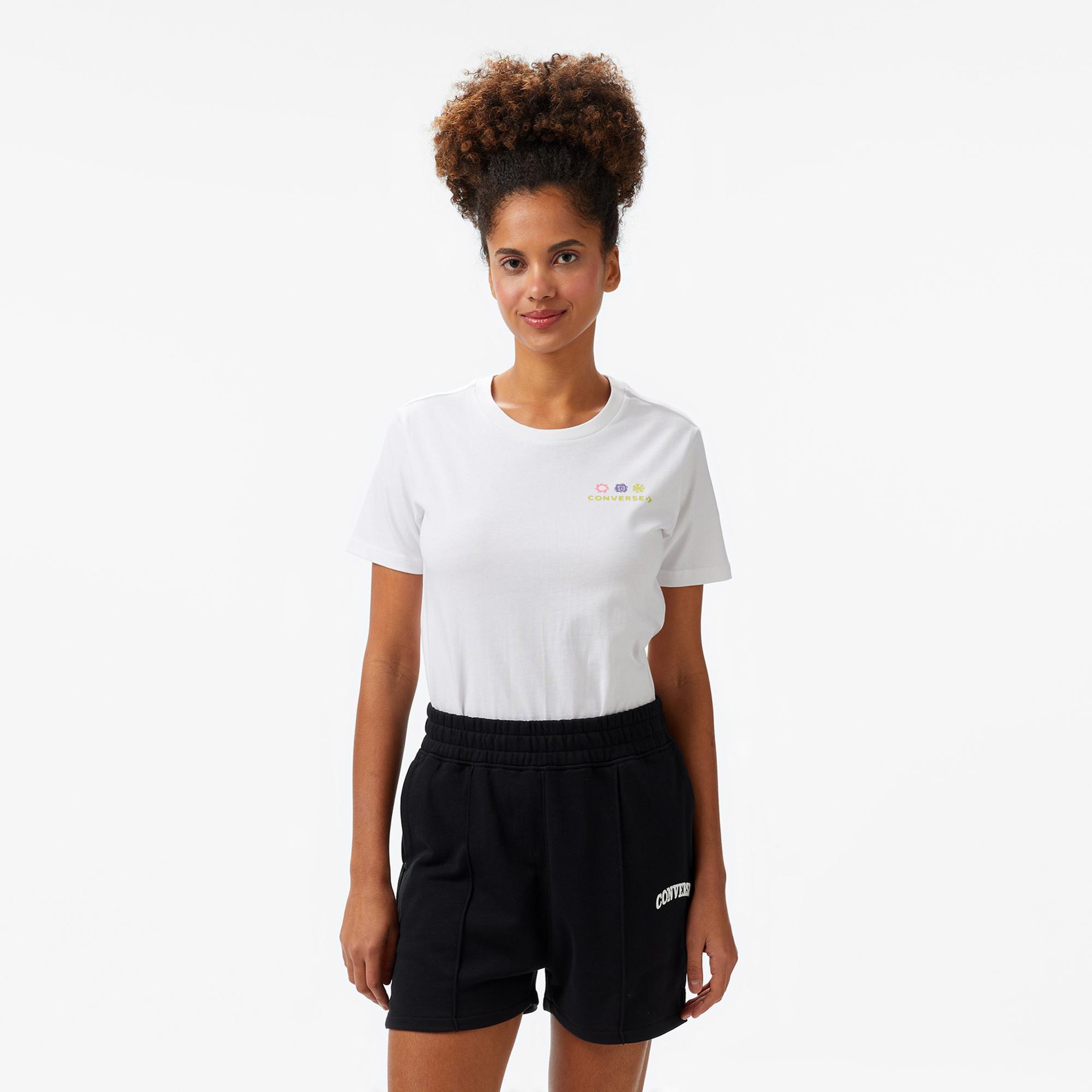 Converse Kadın Beyaz T-Shirt