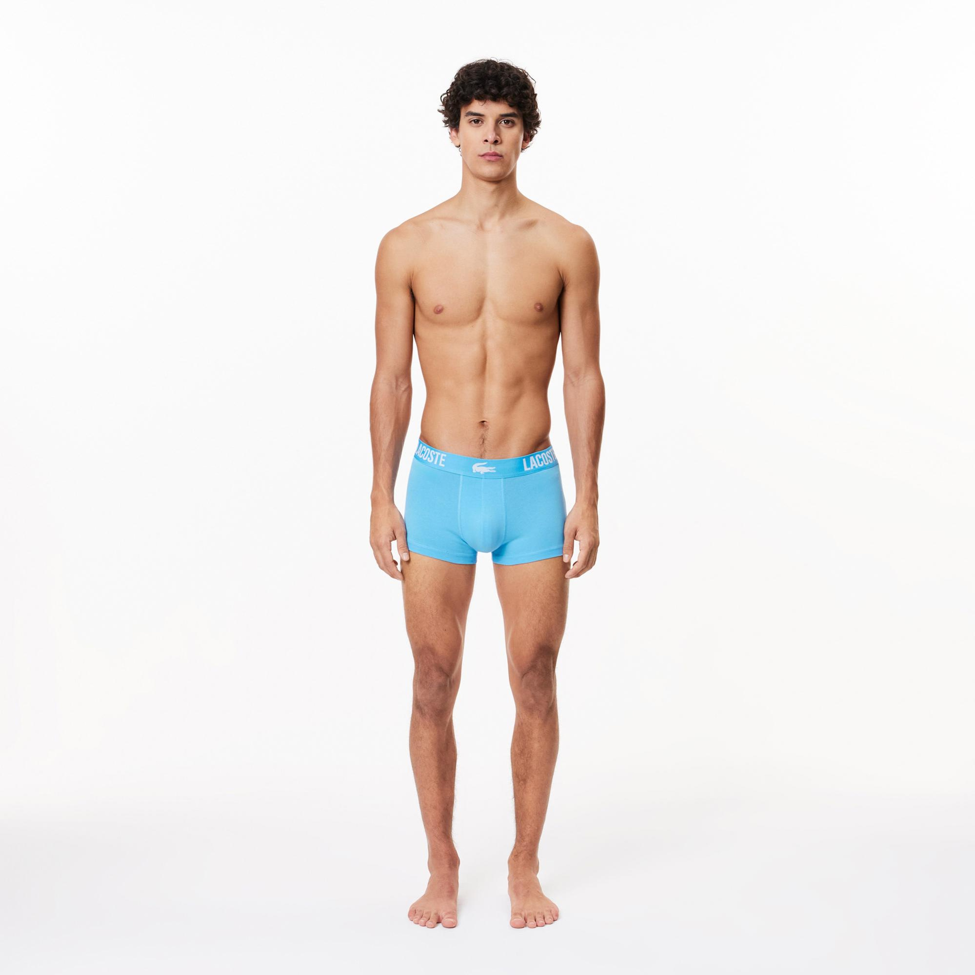 Lacoste Erkek 3'lü Renkli Boxer