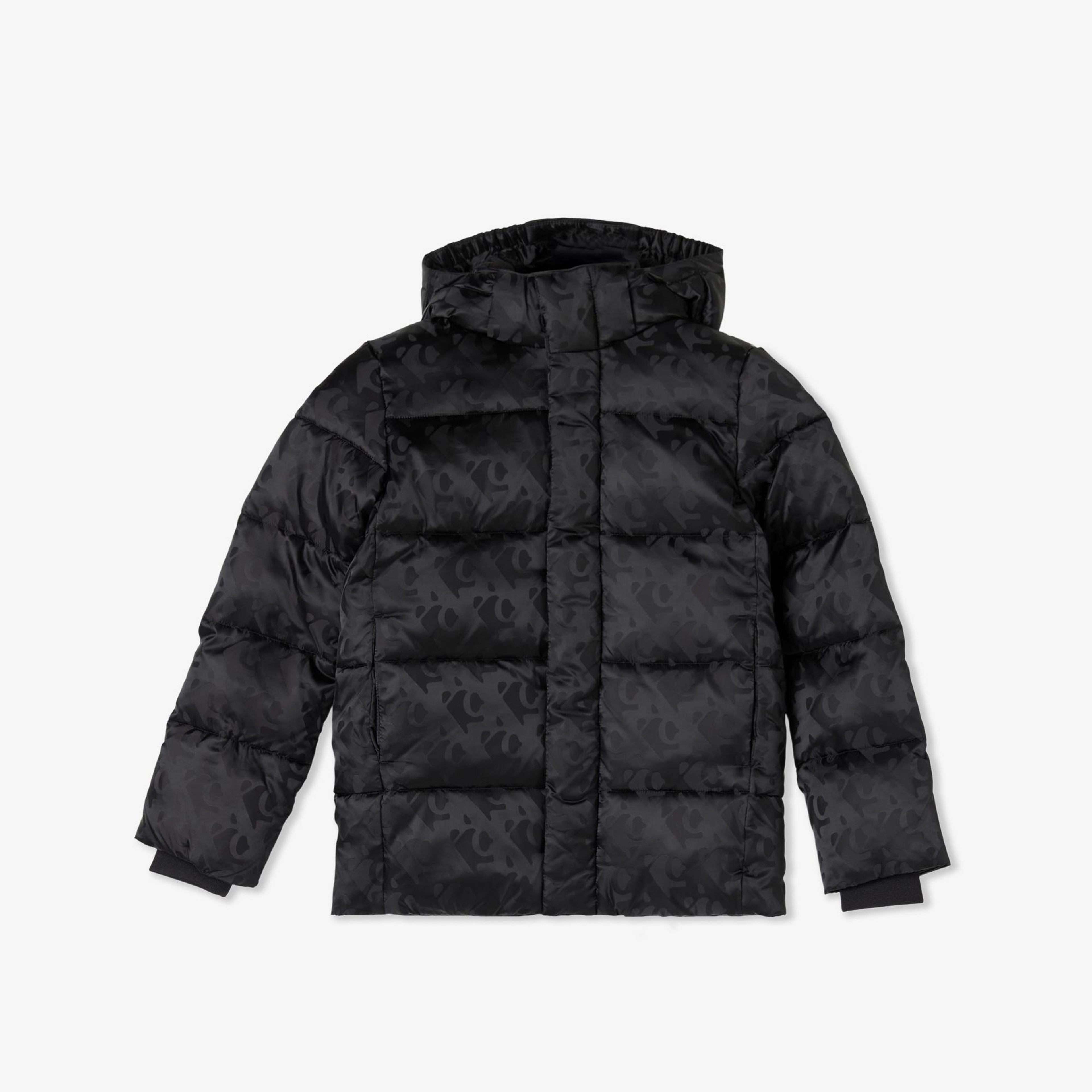 Calvin Klein Logo Puffer Çocuk Siyah Mont