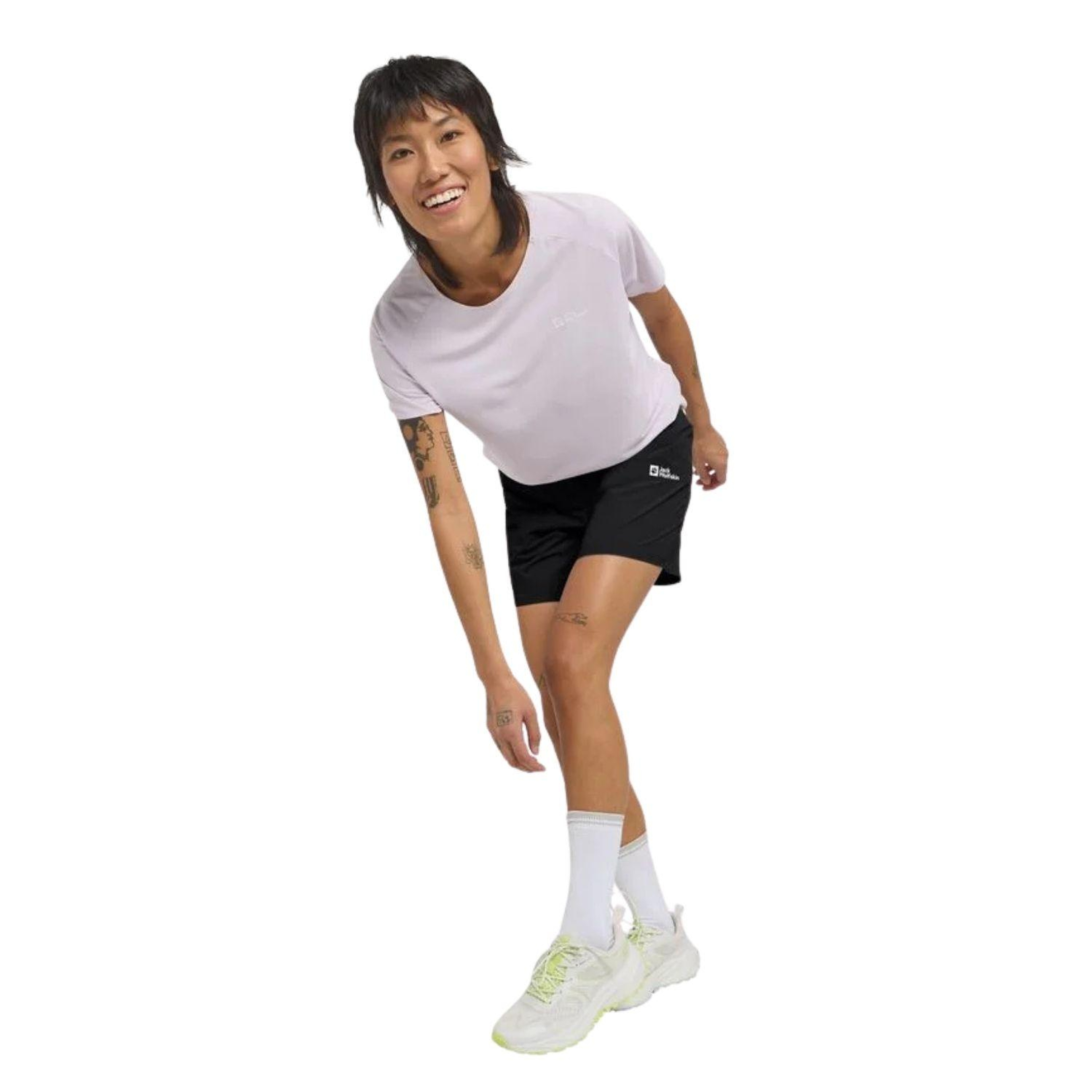 Jack Wolfskin Prelight Stride Shorts Kadın Siyah Şort