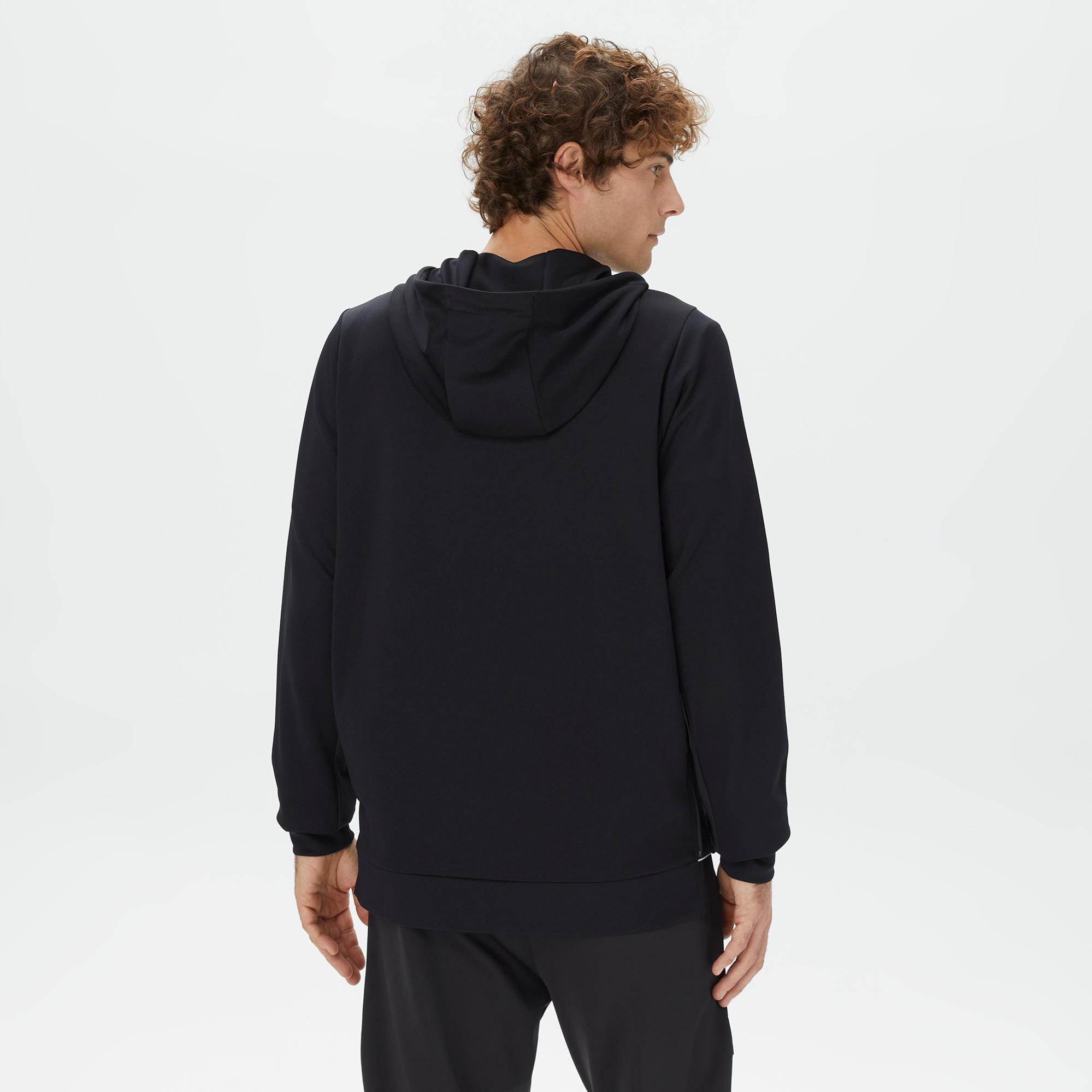 Nautica Erkek Siyah Standart Fit Kapüşonlu Sweatshirt