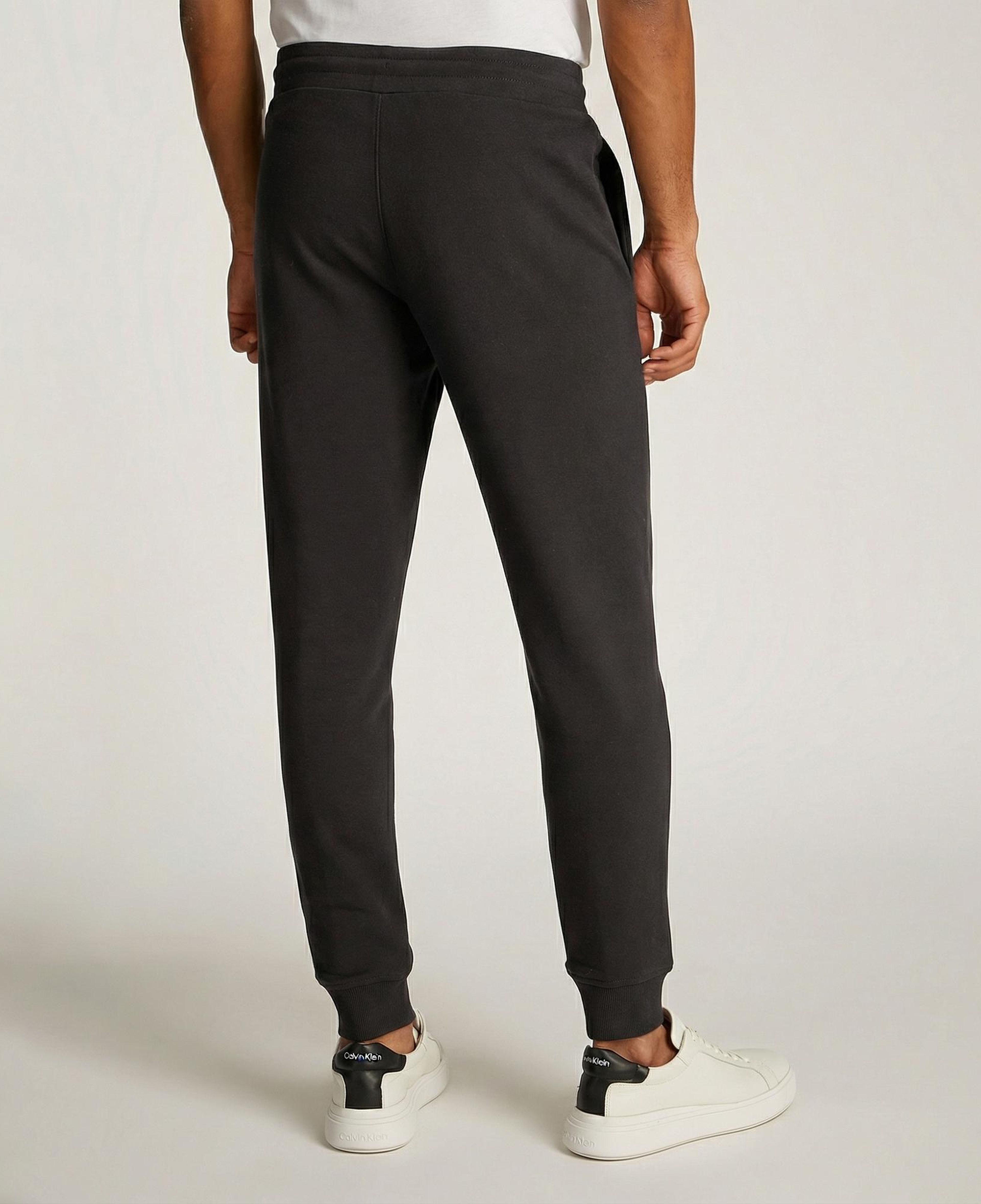 Calvin Klein Structured Embroidery Sweats Erkek Siyah Eşofman Altı