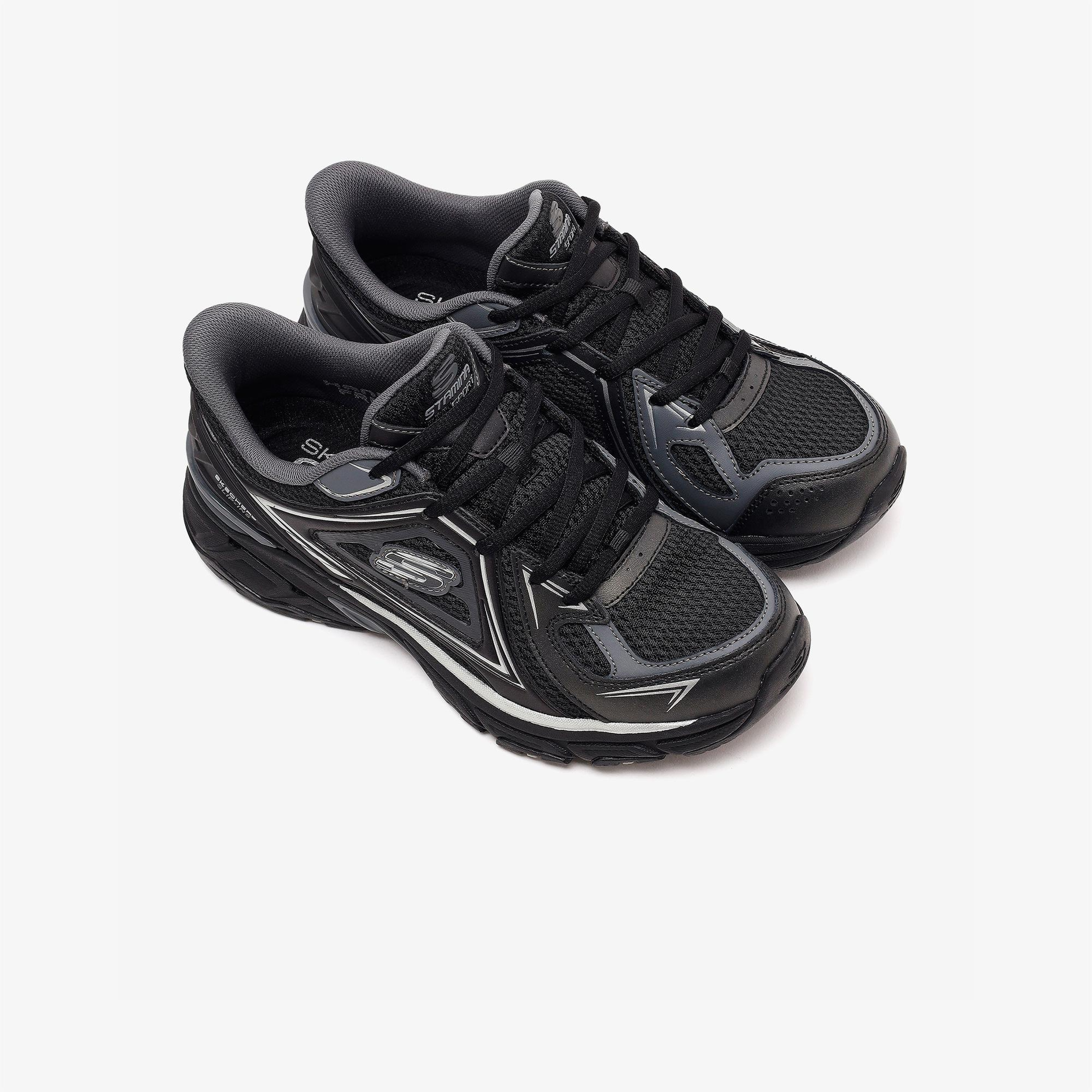 Skechers Stamina Sport Erkek Siyah Sneaker