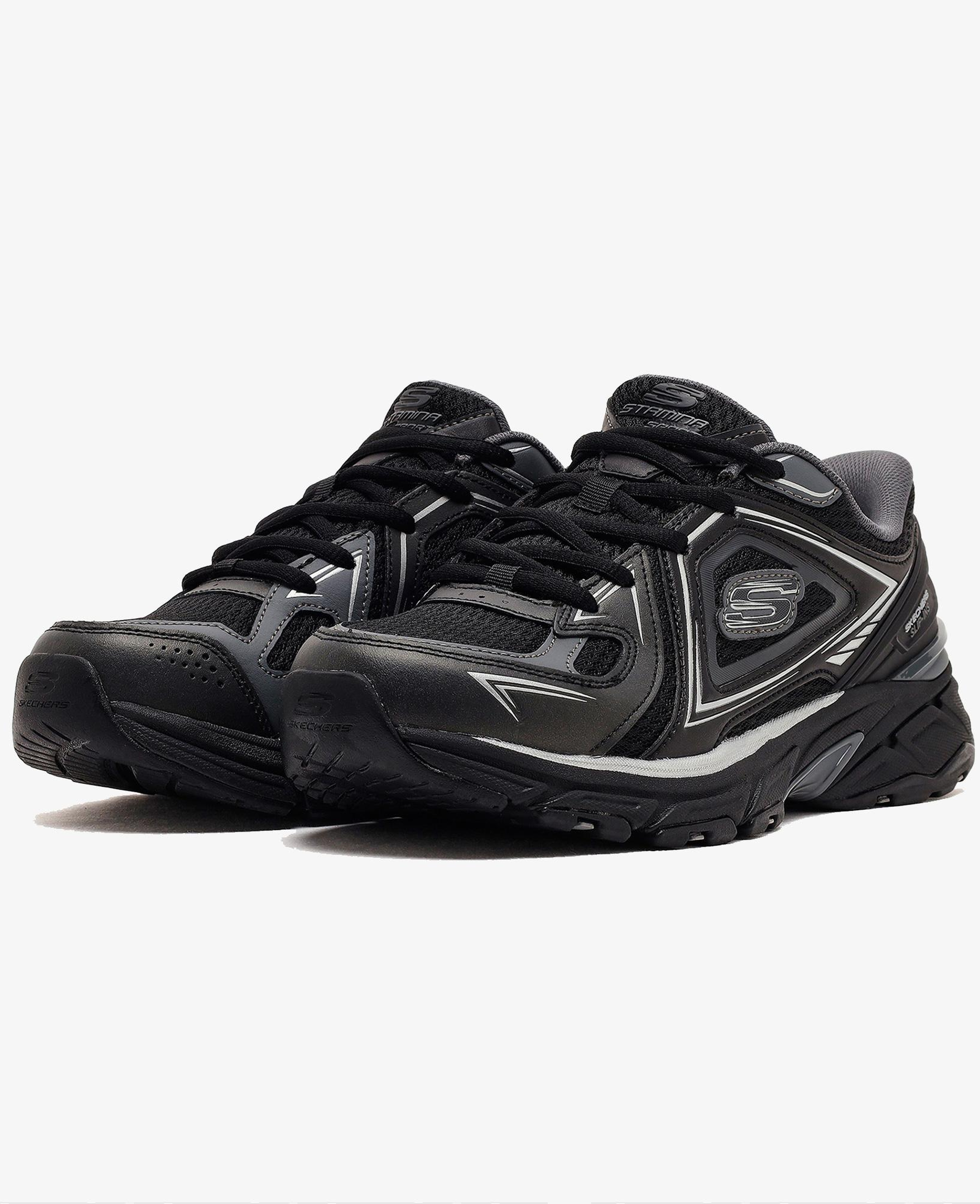 Skechers Stamina Sport Erkek Siyah Sneaker