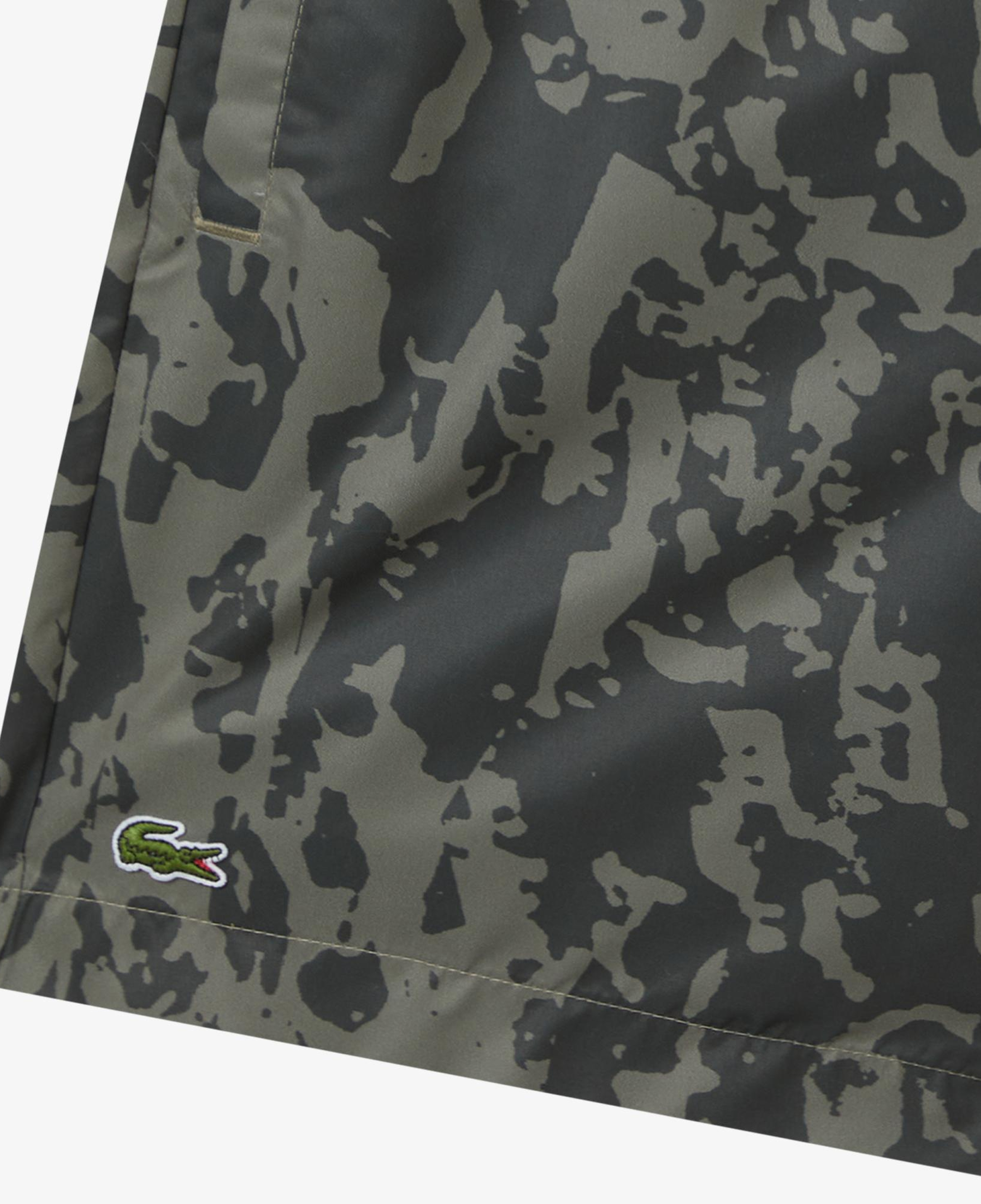 Erkek Regular Fit Desenli Haki Mayo