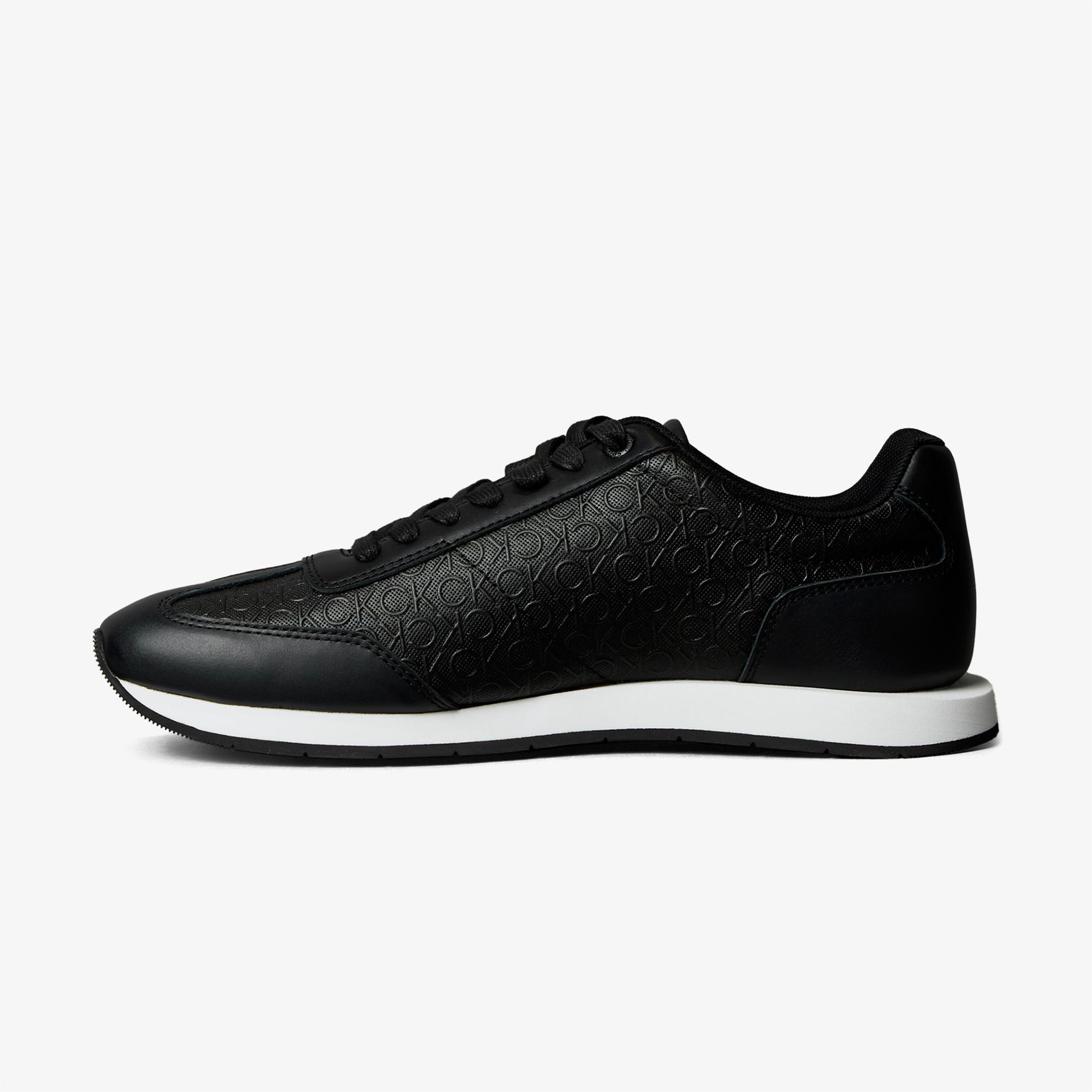 Calvin Klein Runn Lace up Mono Erkek Siyah Sneaker