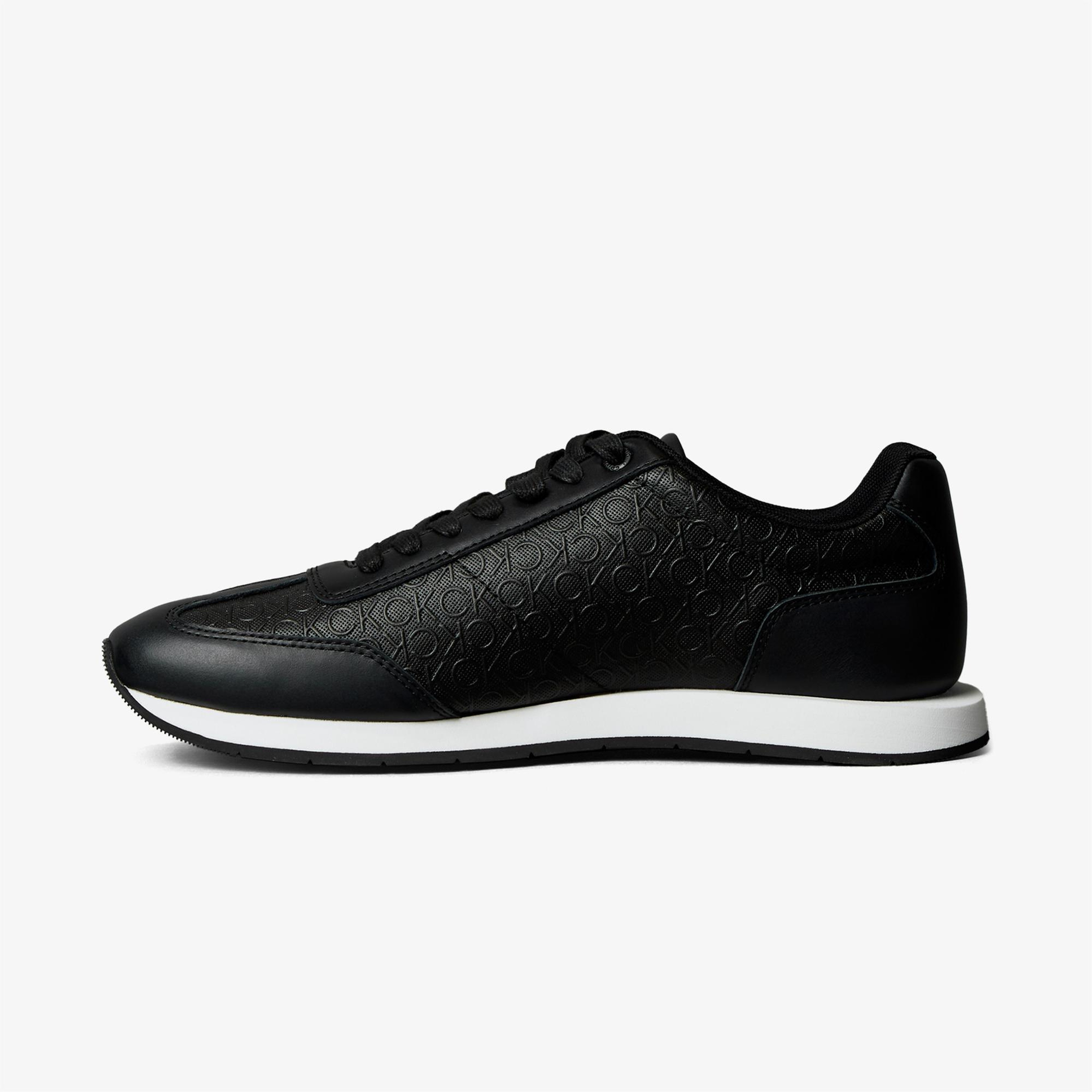 Calvin Klein Runn Lace up Mono Erkek Siyah Sneaker