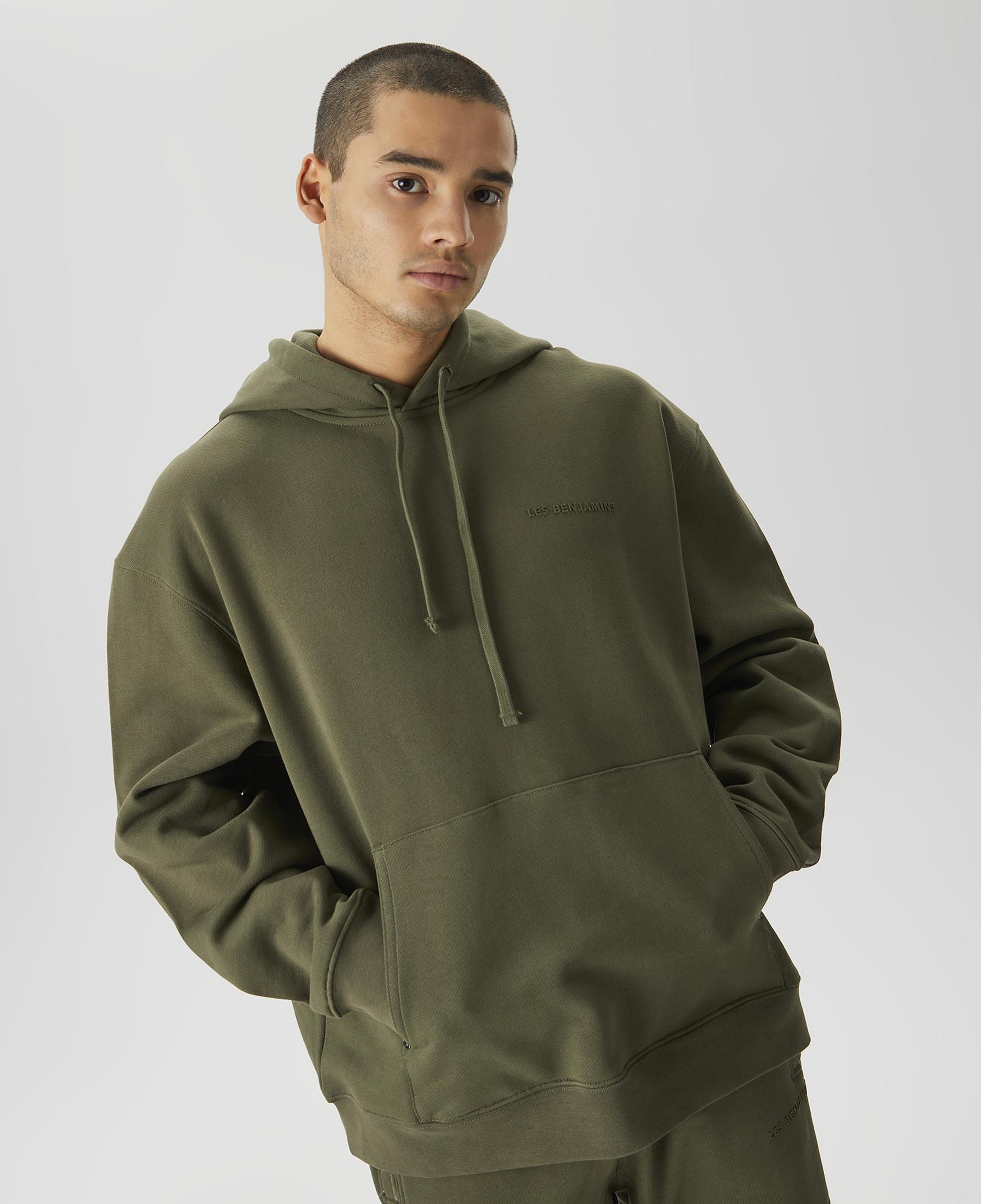 Les Benjamins Classics Erkek Yeşil Hoodie