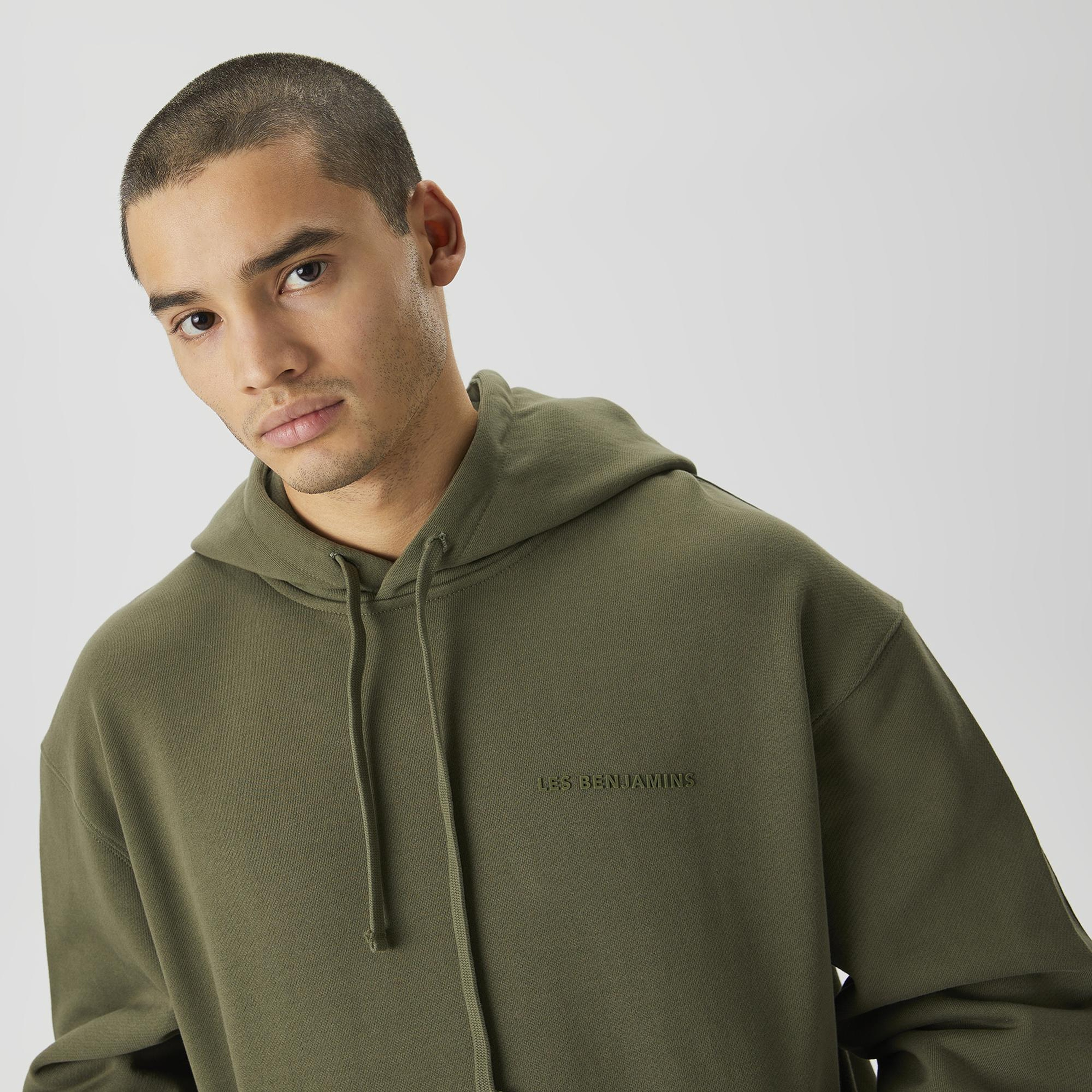 Les Benjamins Classics Erkek Yeşil Hoodie