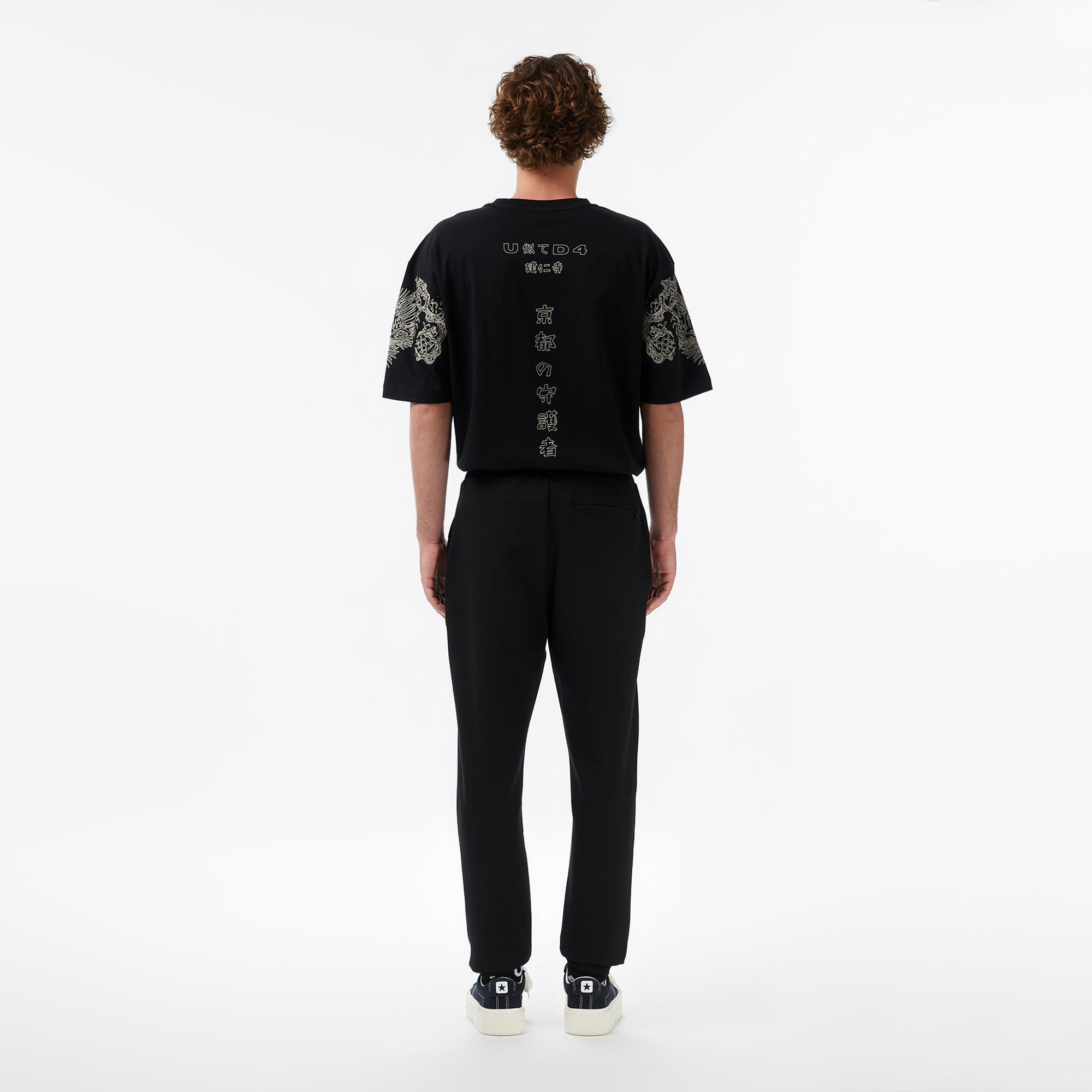 UNITED4 Regular Fit Erkek Siyah Eşofman Altı