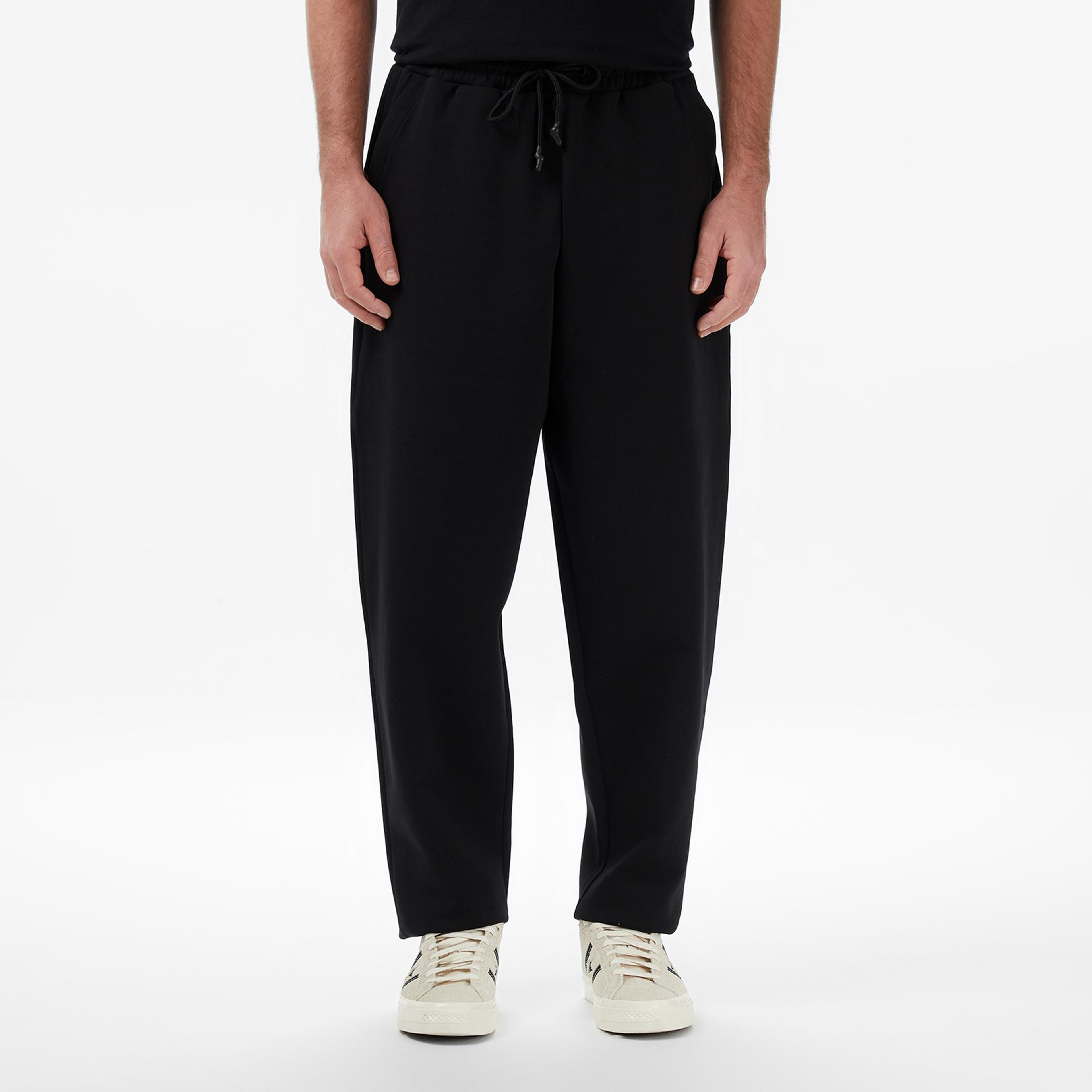 UNITED4 Oversize Fit Erkek Siyah Eşofman Altı