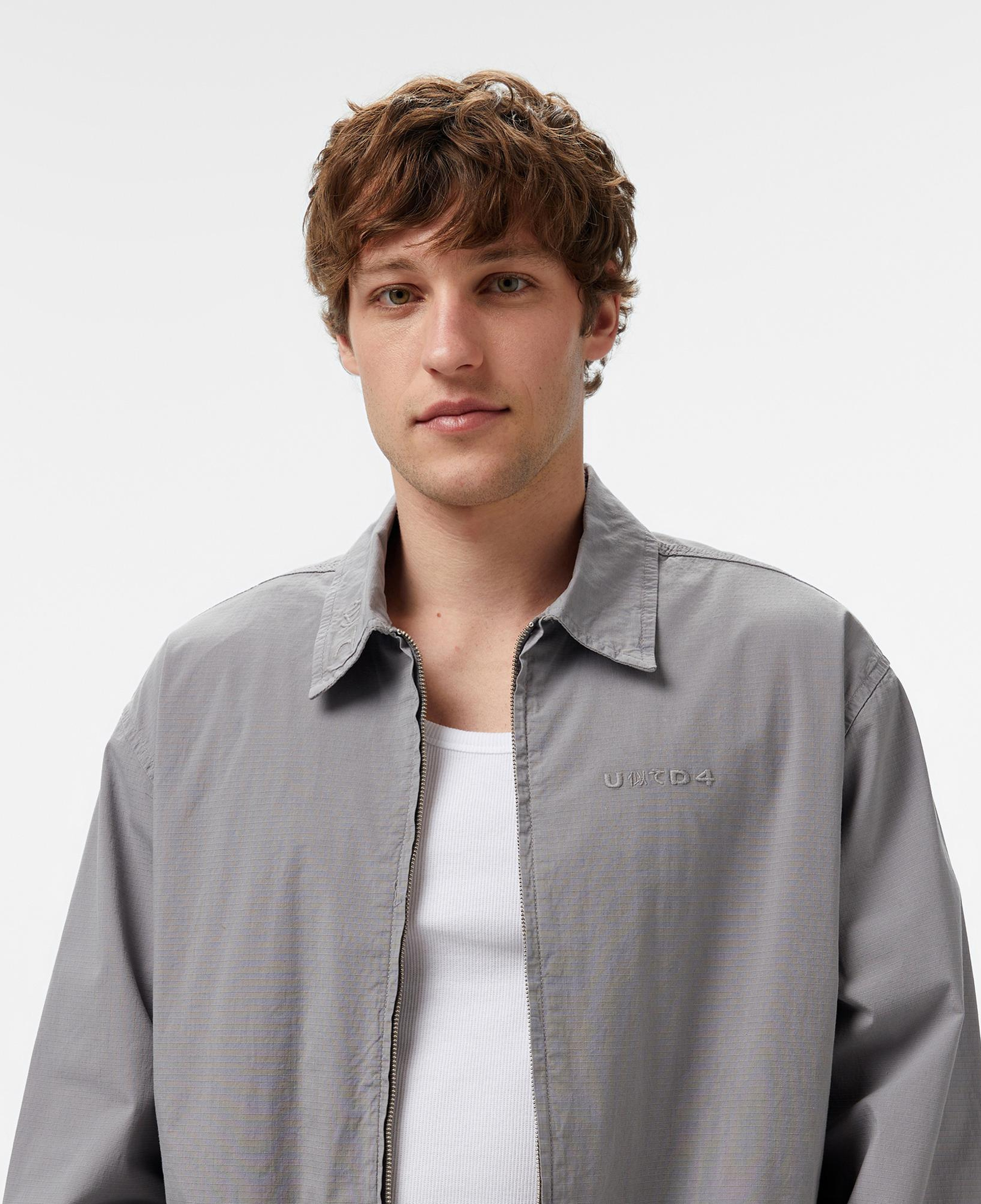 UNITED4 Oversize Erkek Gri Ceket