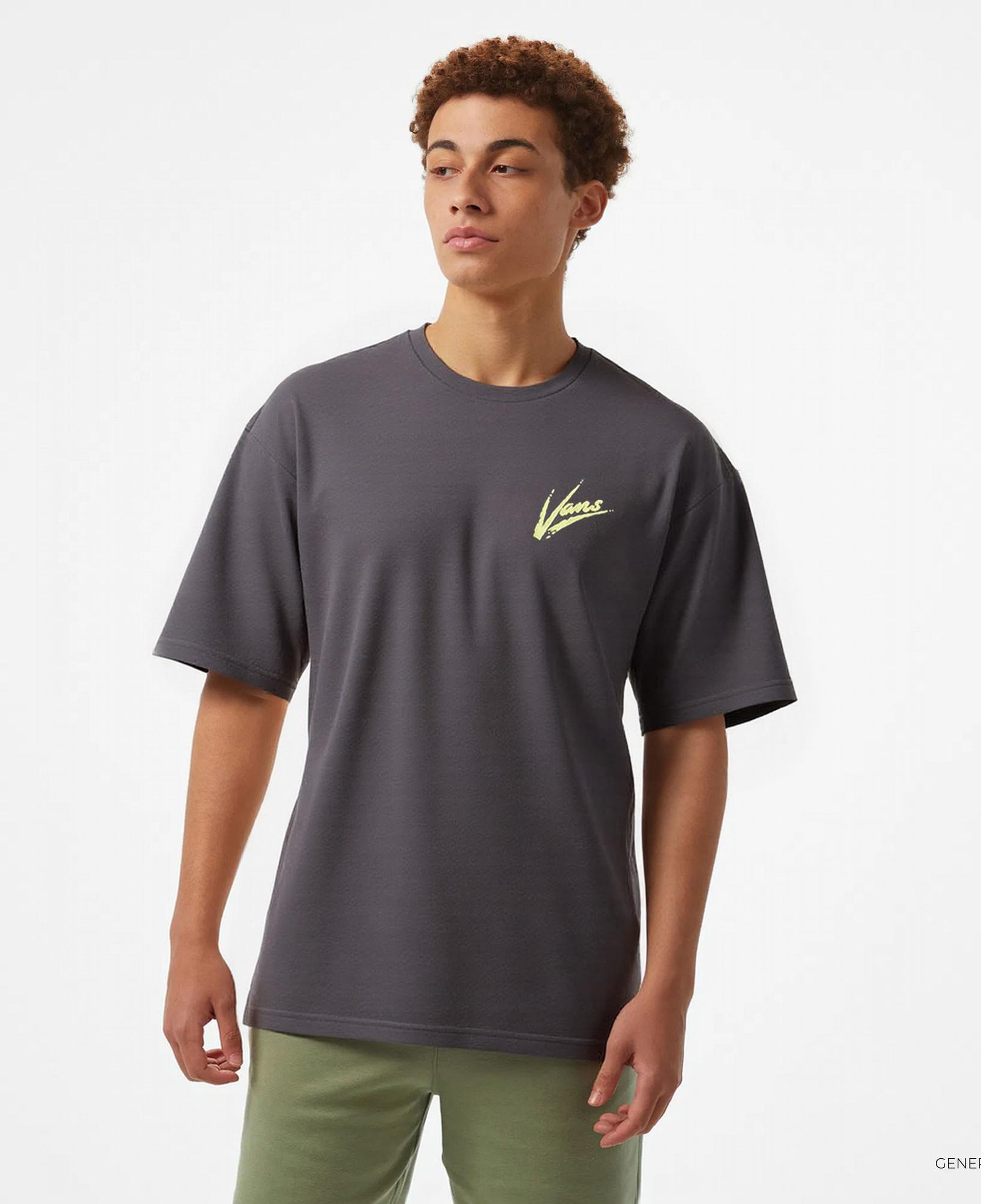 Vans Brush Script Loose Ss Erkek Gri T-Shirt