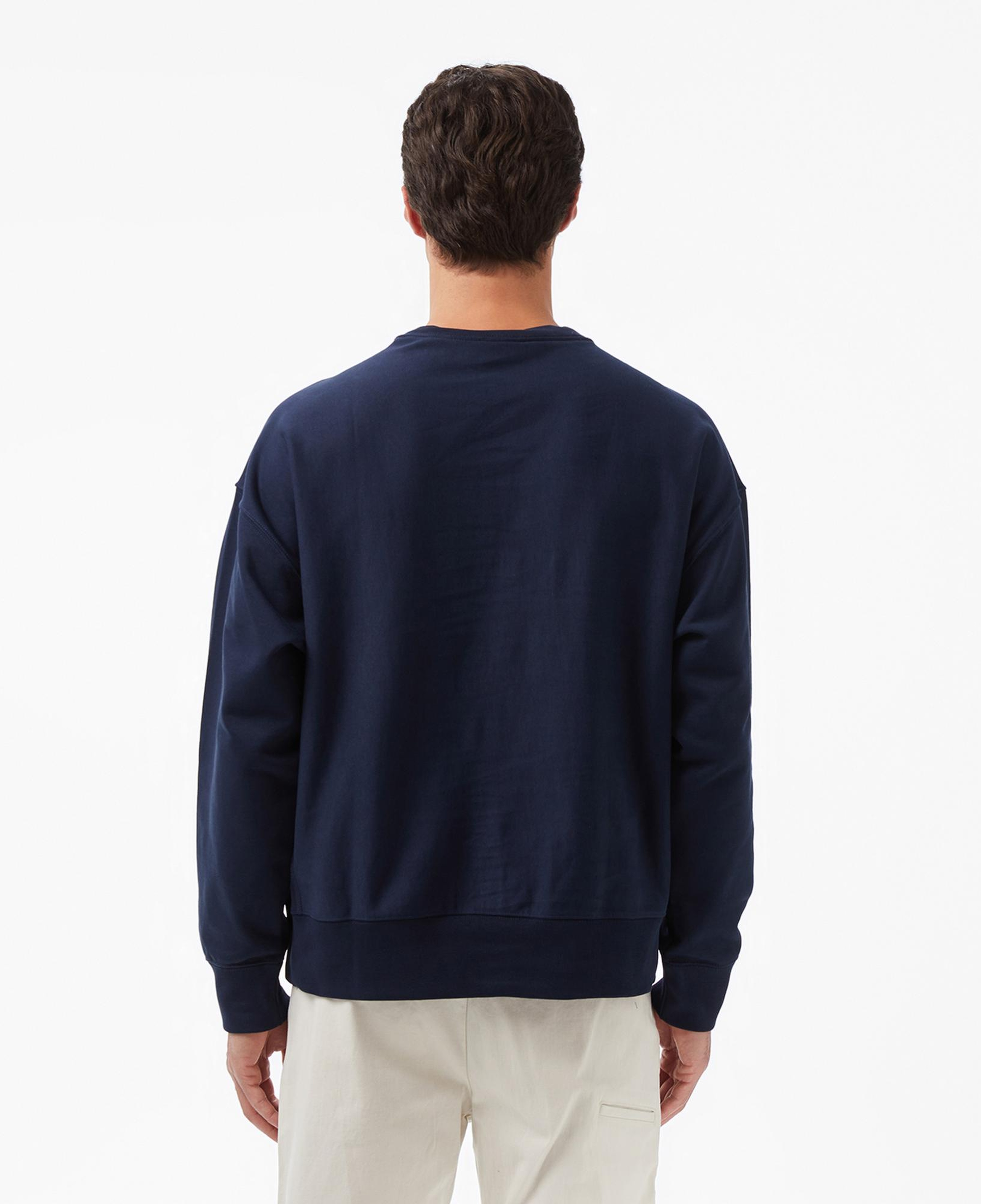 Calvin Klein Premium Terry Monogram Erkek Lacivert Sweatshirt