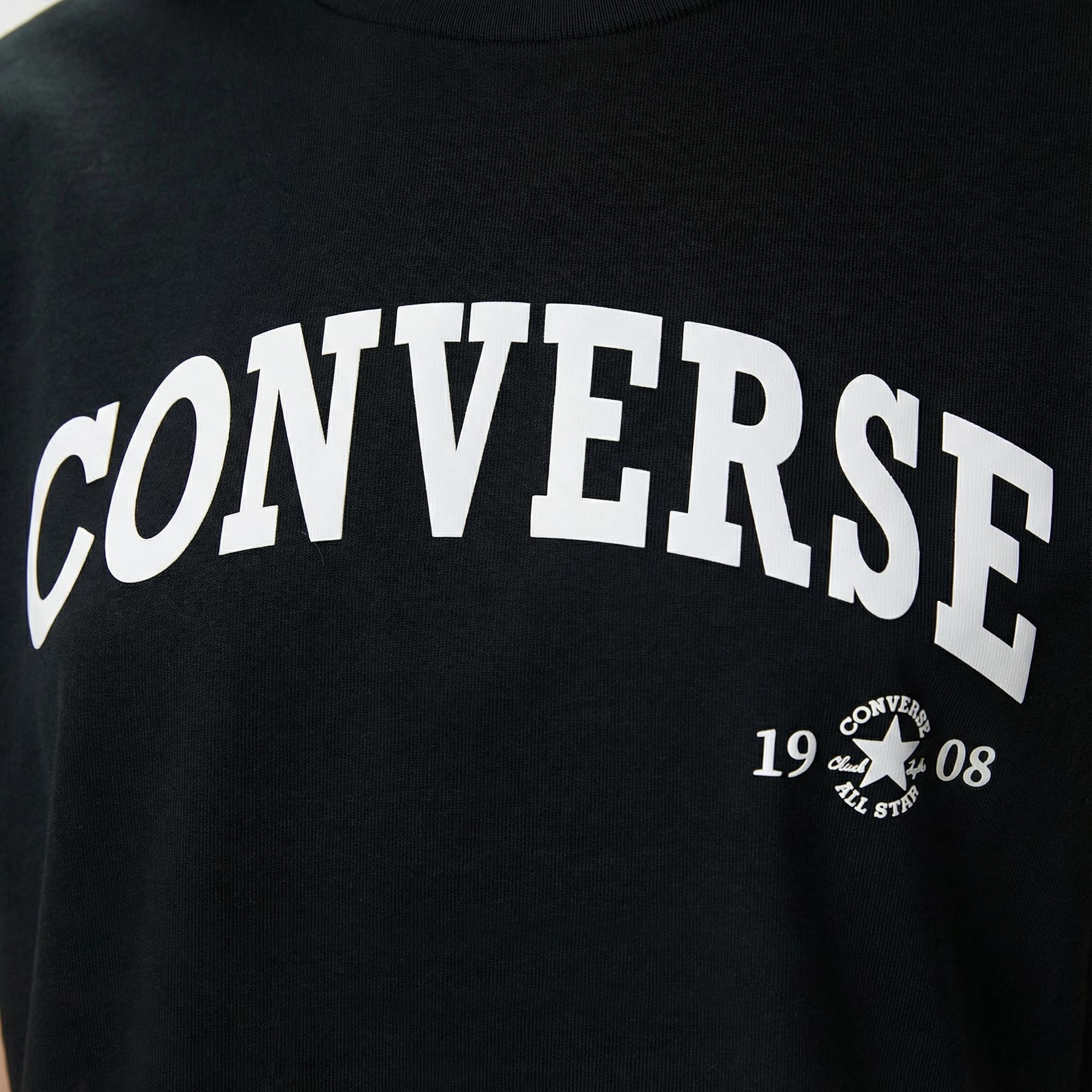 Converse Kadın Siyah T-Shirt