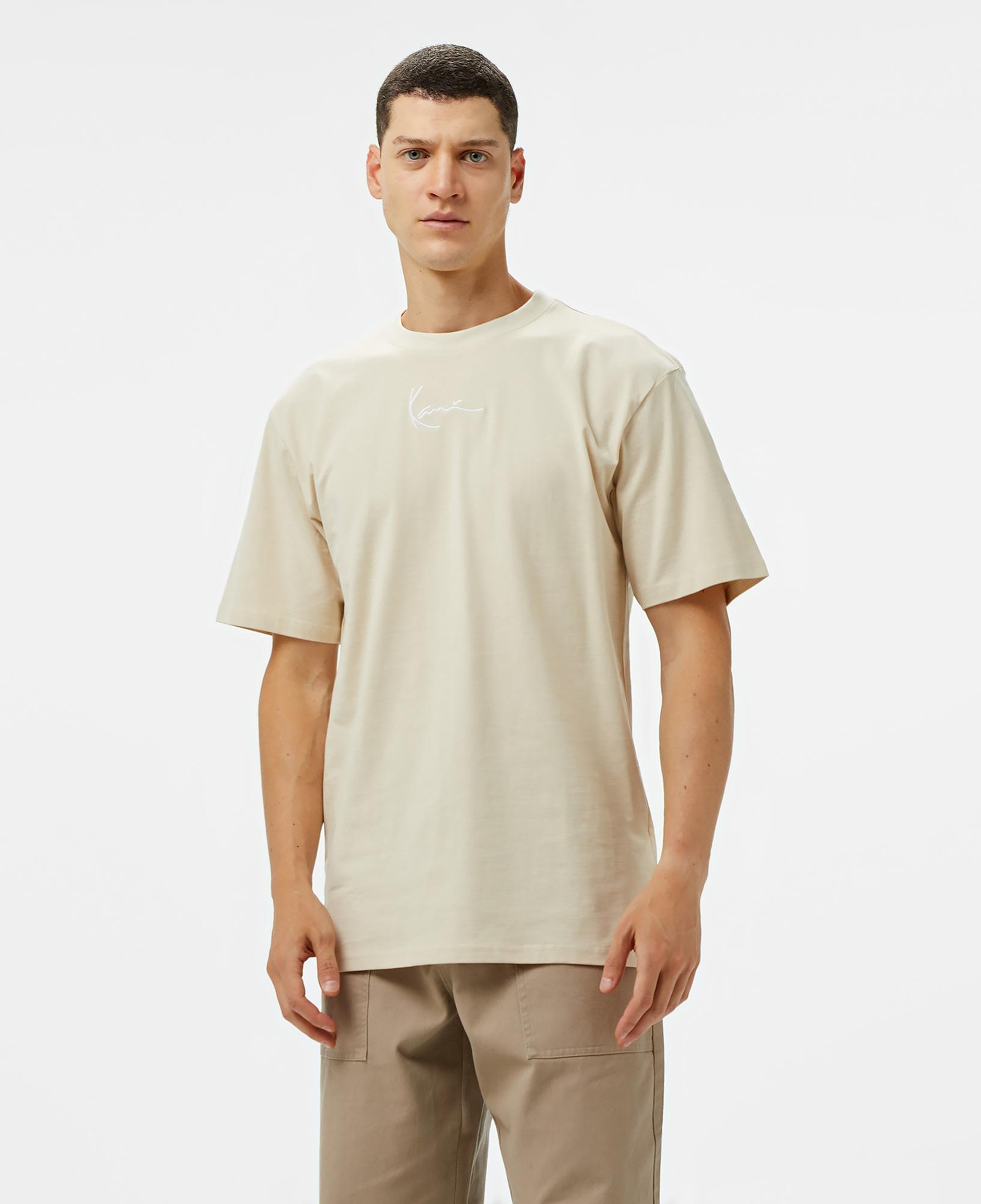 Karl Kani Small Signature Essential Erkek Krem T-Shirt