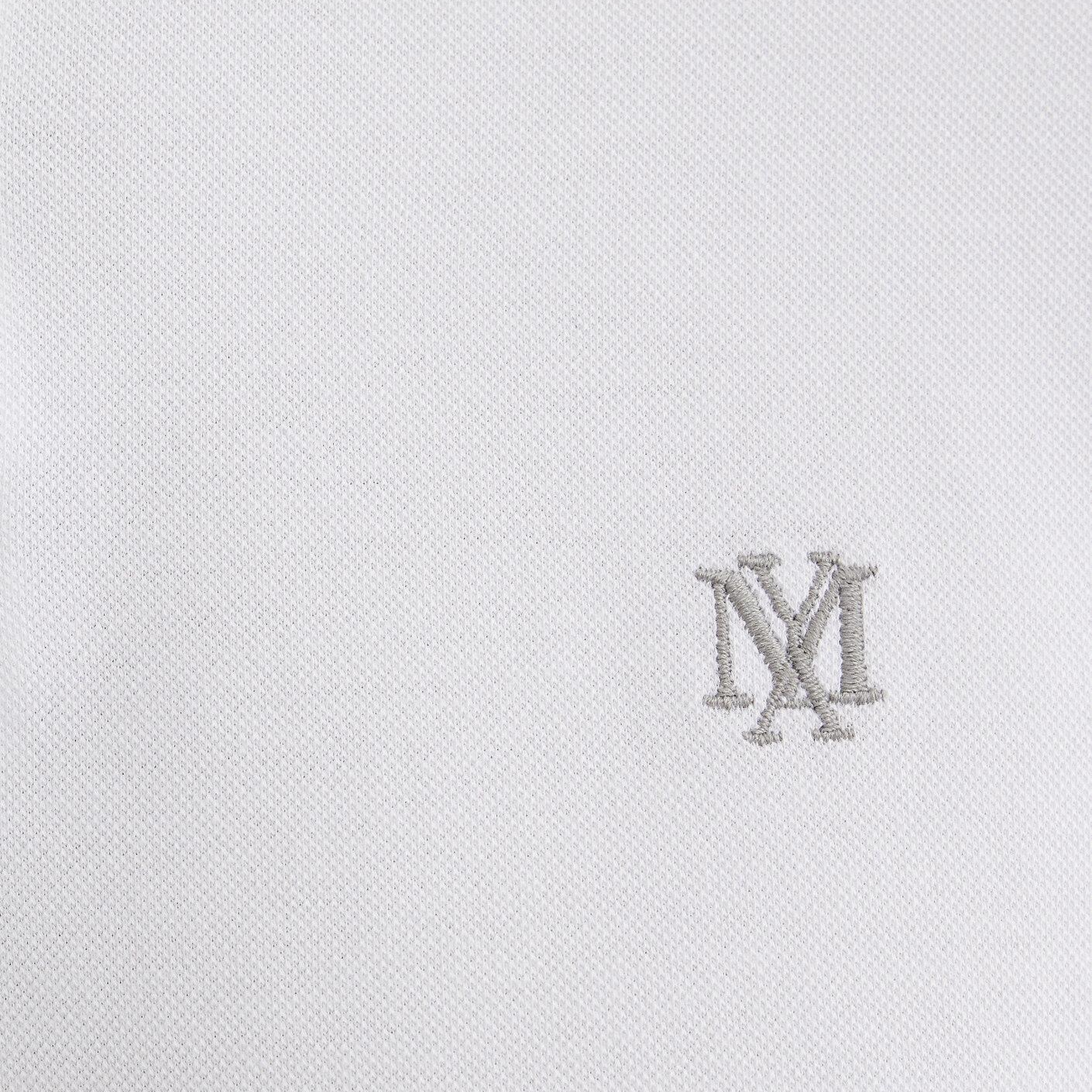 Mavi Yaka Detaylı Beyaz Polo Tişört Fitted / Vücuda Oturan Kesim 062373-27879