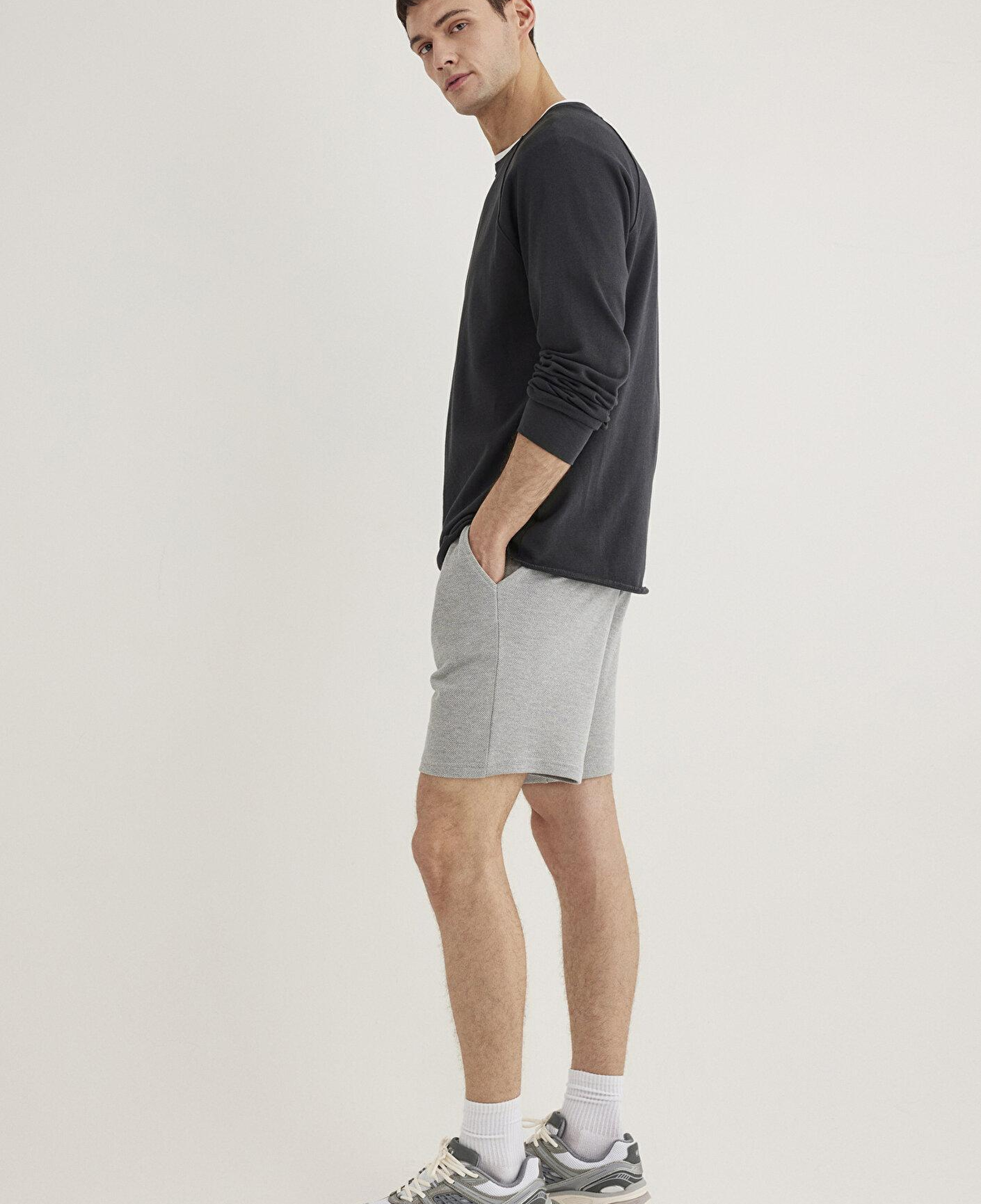 Mavi Gri Basic Şort 066694-33396