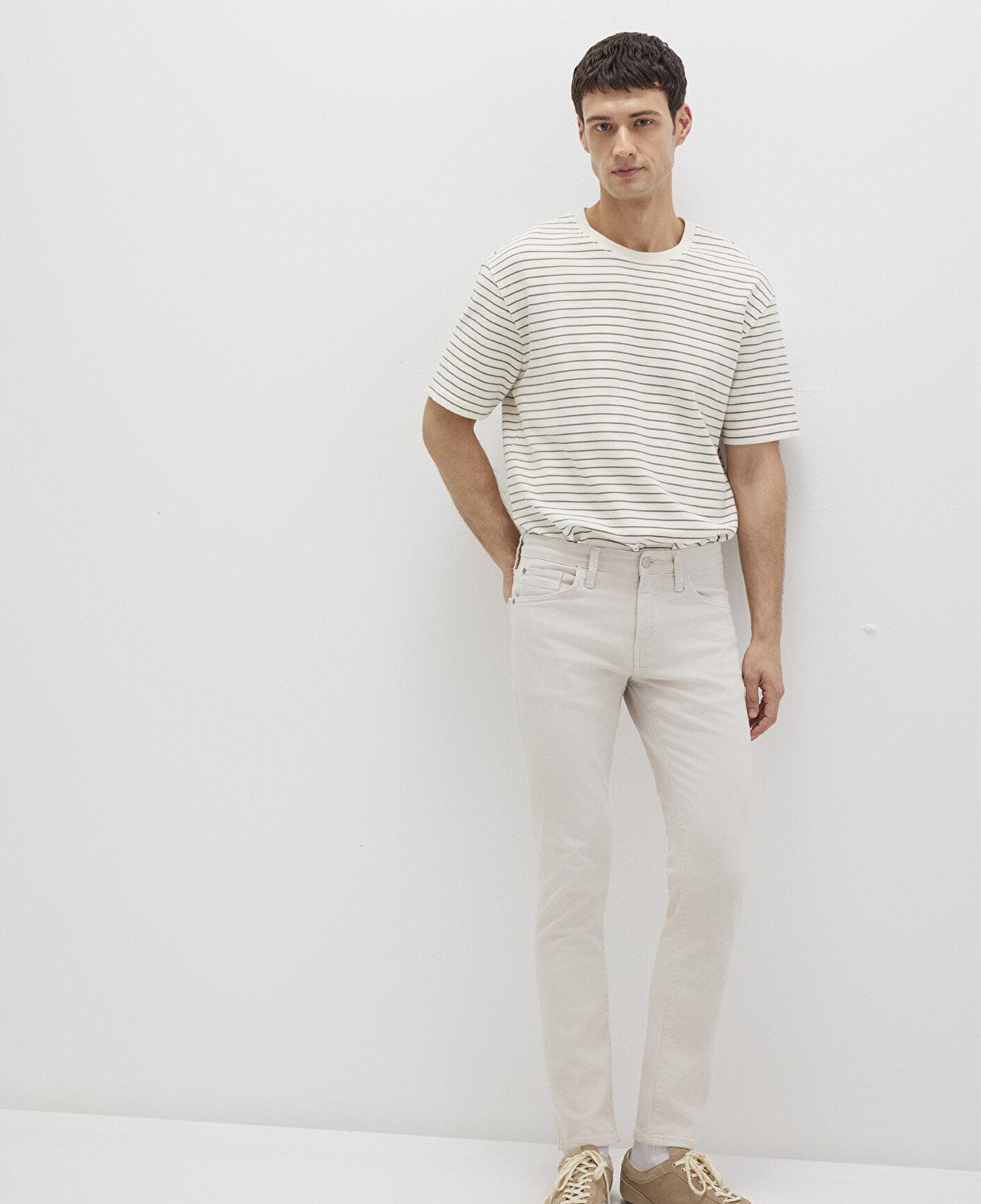 Mavi Jake Ekru Comfort Gabardin Pantolon 0042222763