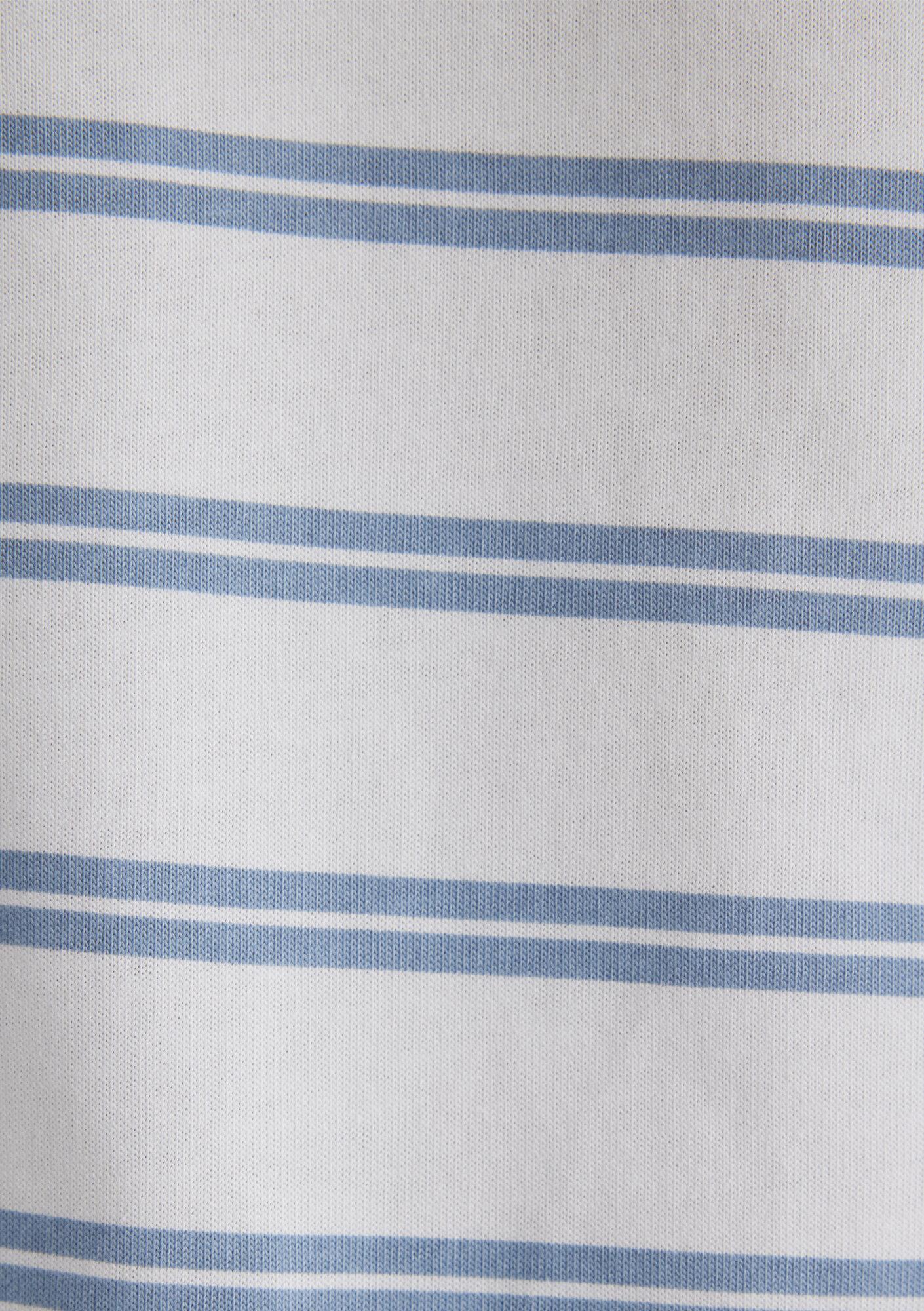 Mavi Mavi Çizgili Tişört Loose Fit / Bol Rahat Kesim 0612255-80796