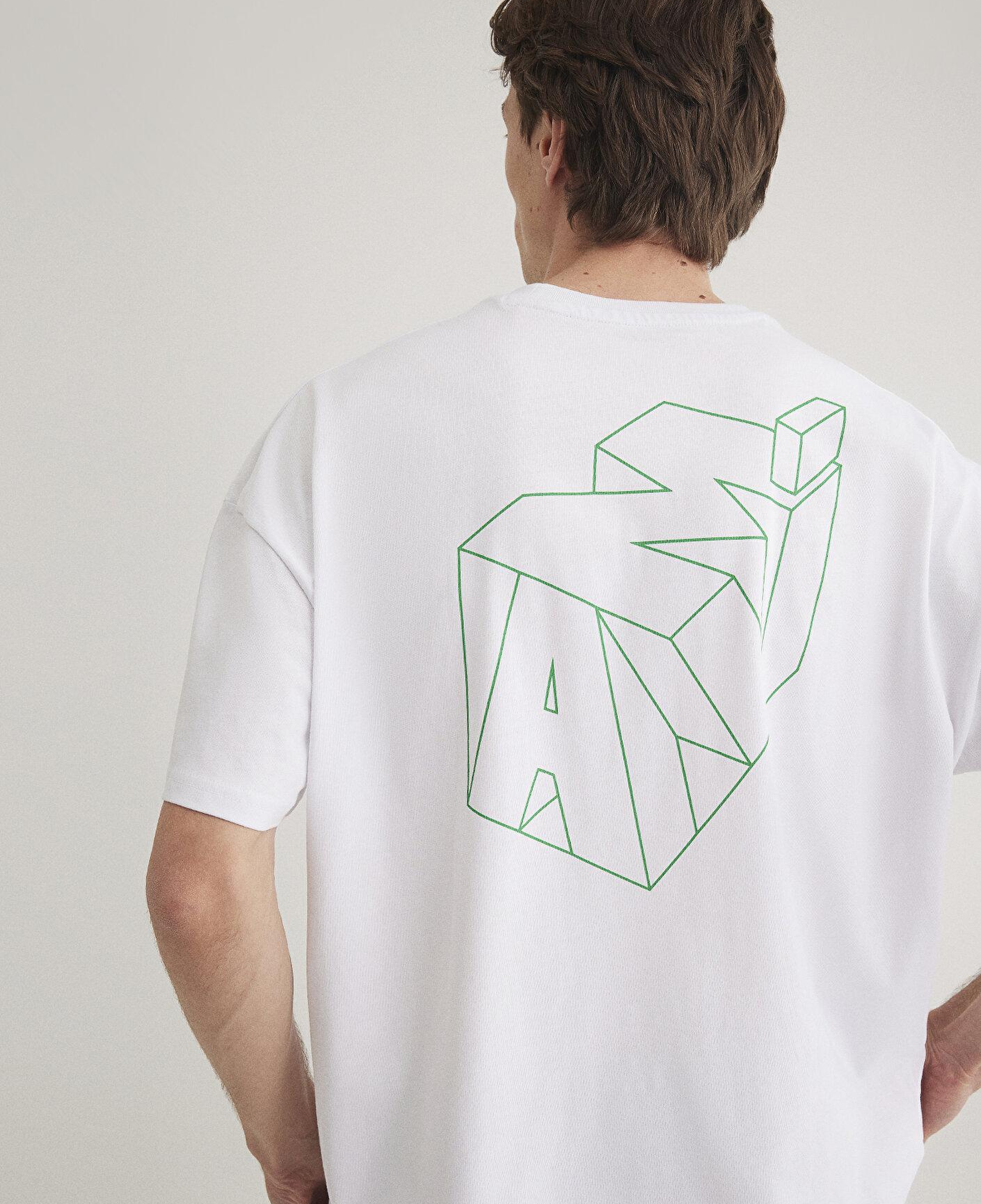 Mavi Mavi Logo Sırt Baskılı Beyaz Tişört Oversize / Geniş Kesim 0610320-602