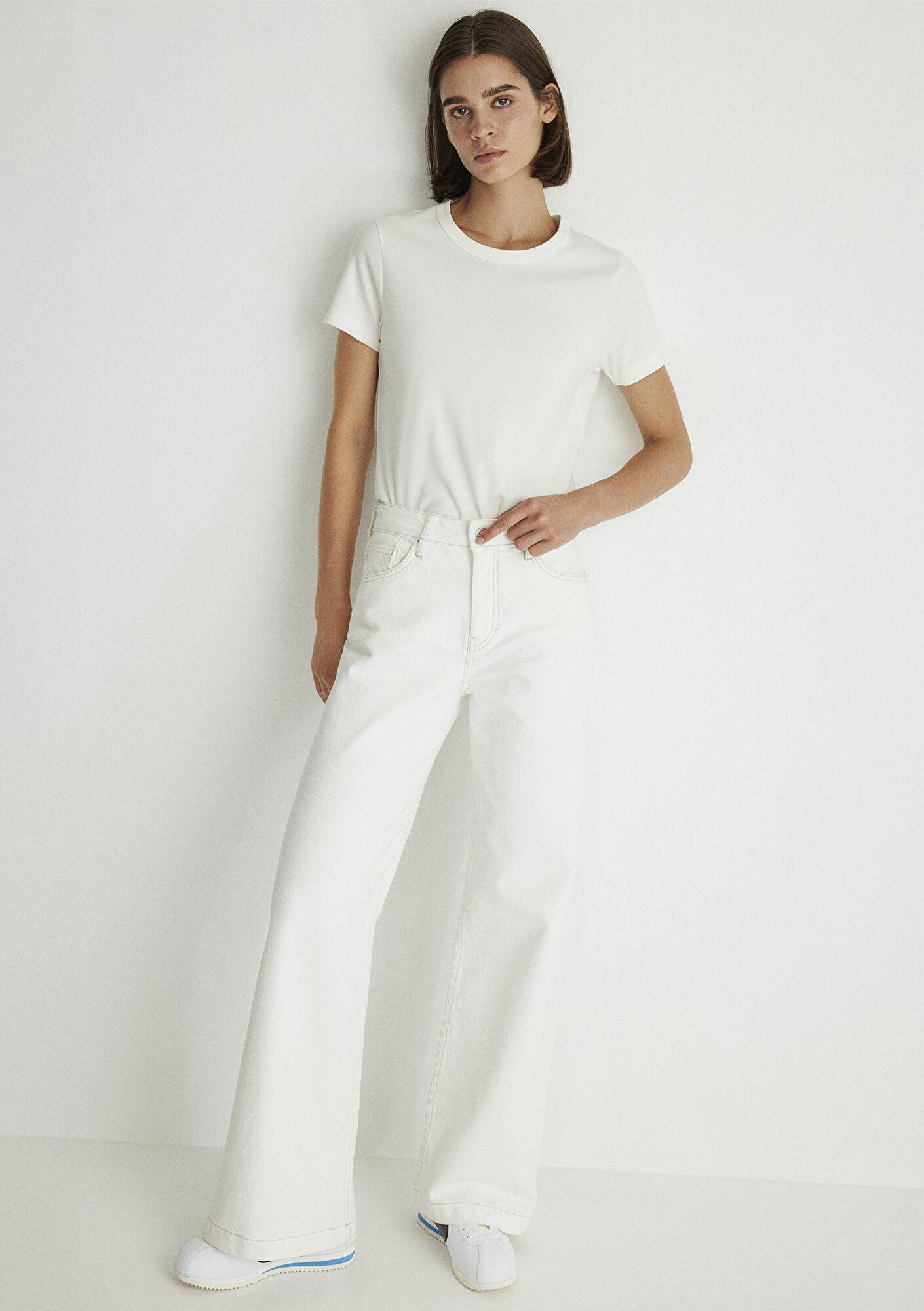 Mavi Malibu Kolej Kırık Beyaz Jean Pantolon 1010152-85277