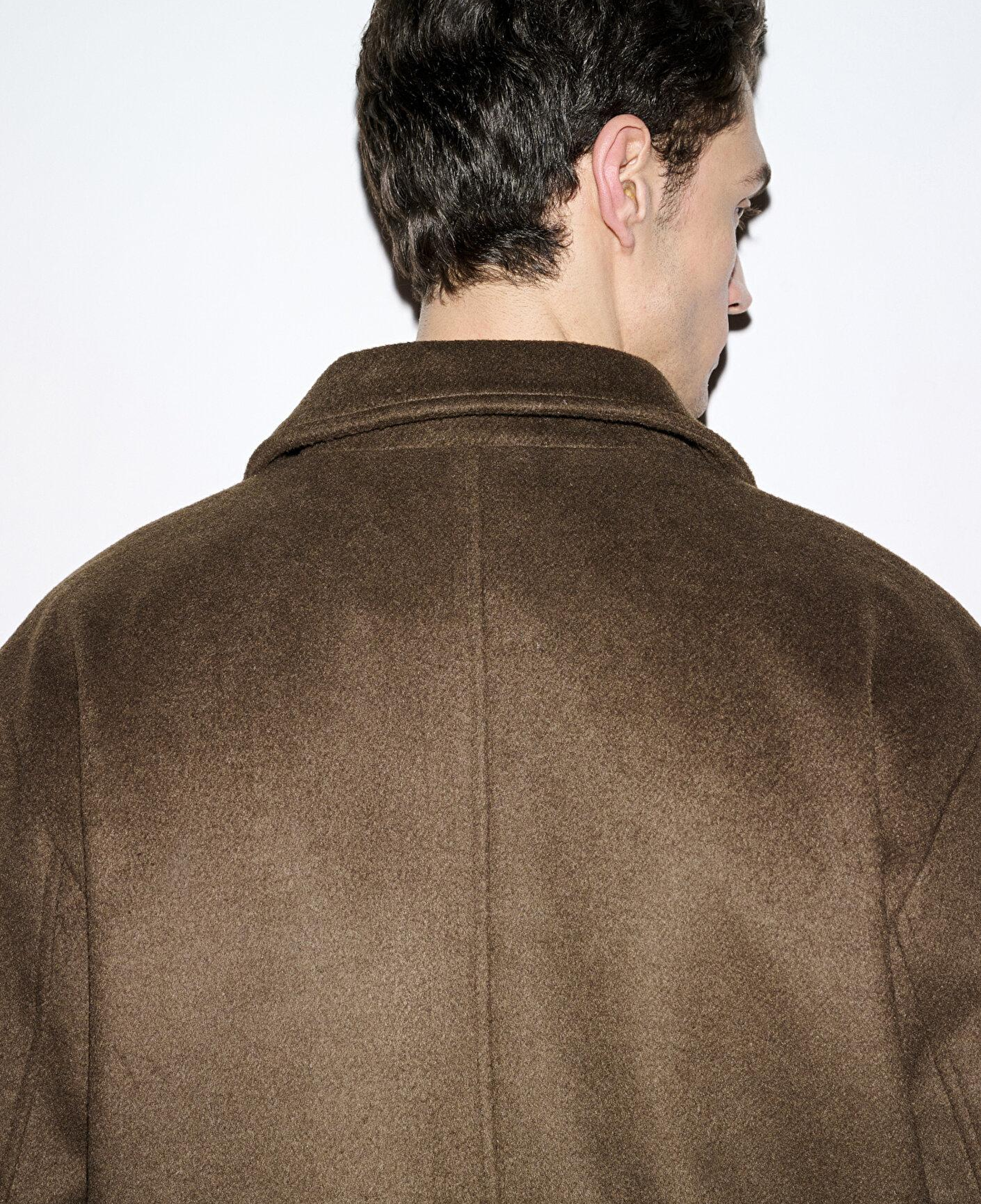 Mavi Yün Karışımlı Kahverengi Ceket Loose Fit / Bol Rahat Kesim 0110799-71593