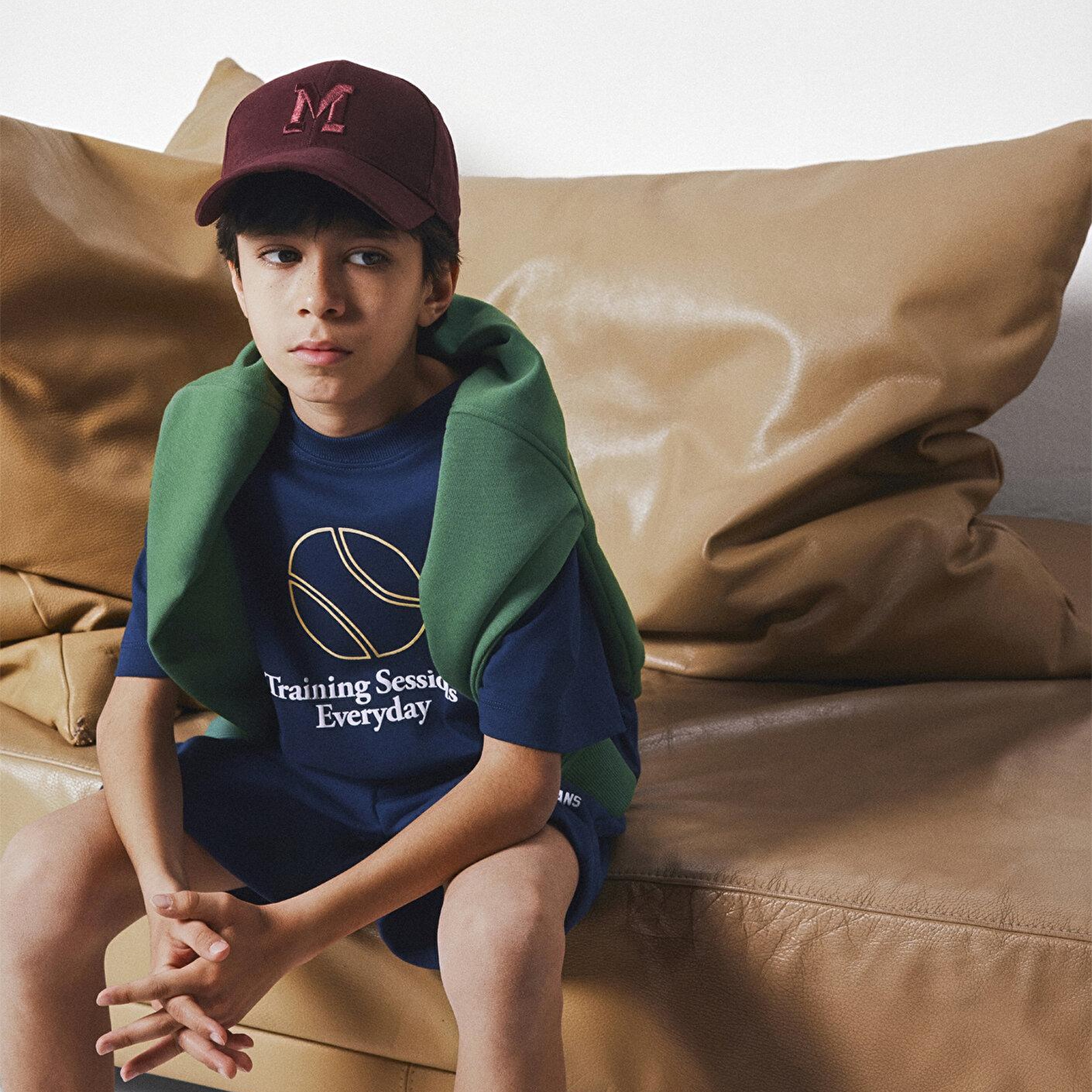 Mavi Baskılı Lacivert Tişört Oversize / Geniş Kesim 6610402-70491