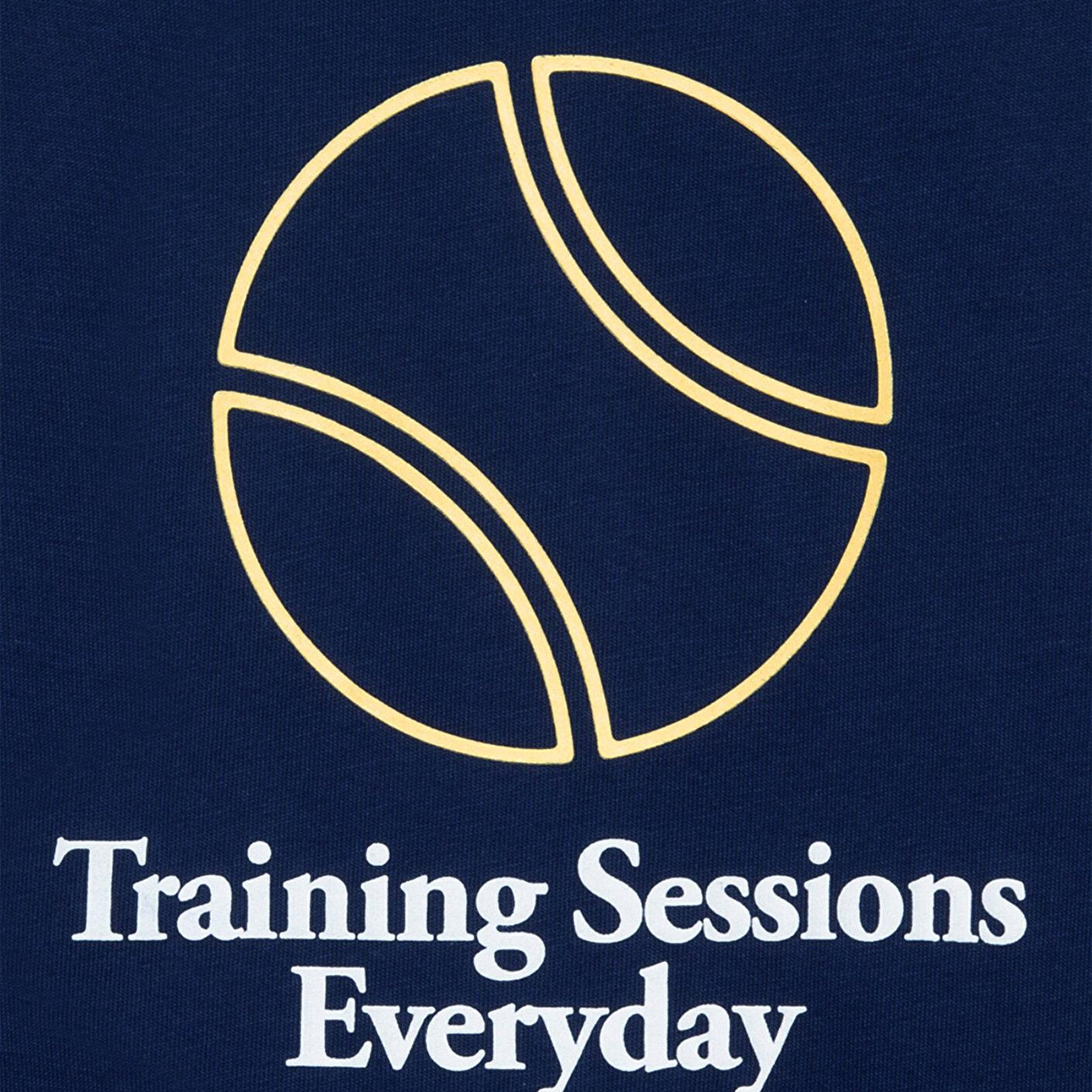 Mavi Baskılı Lacivert Tişört Oversize / Geniş Kesim 6610402-70491