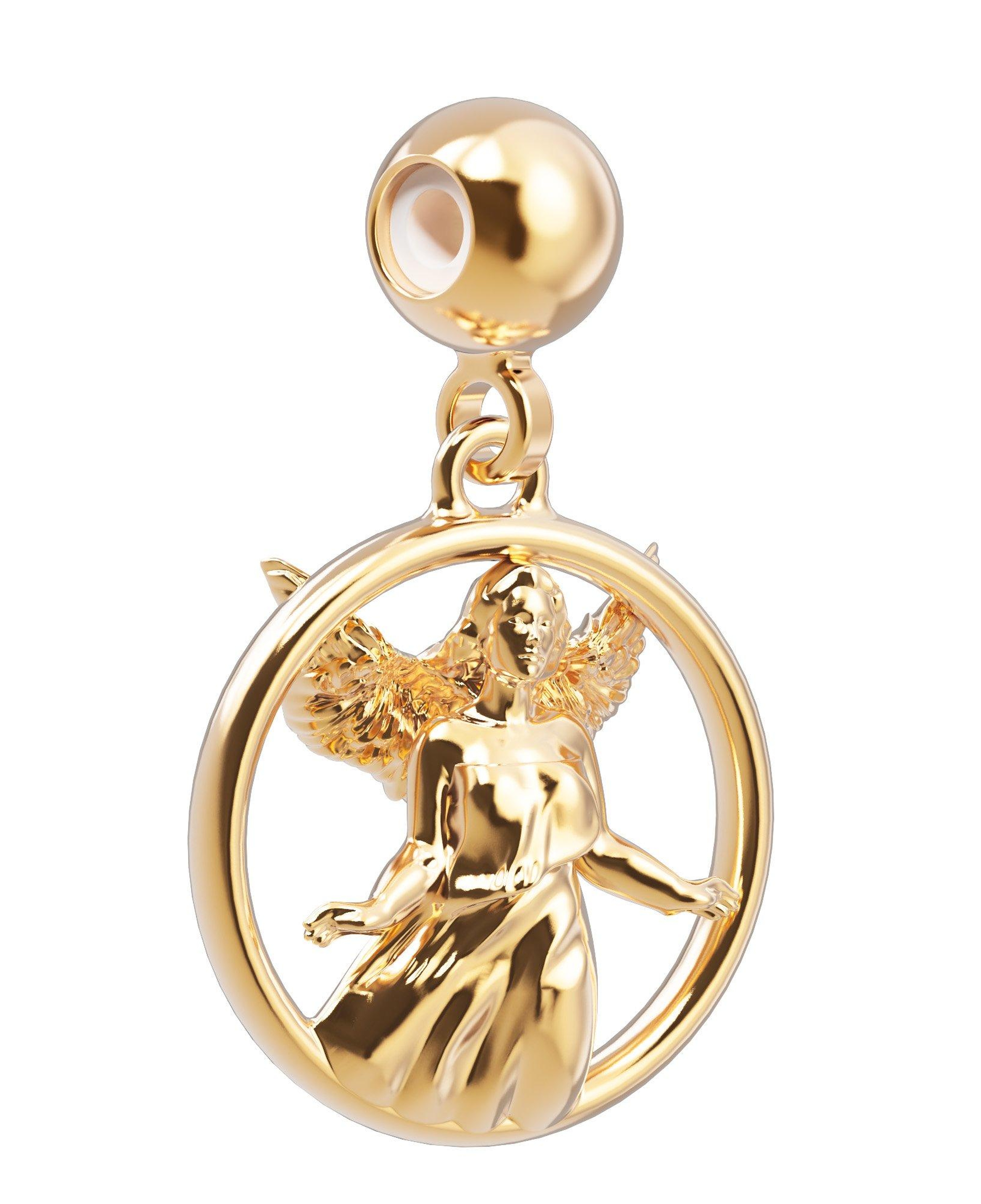 Chocli 18 Ayar Altın Kaplama Charm - Başak Burcu