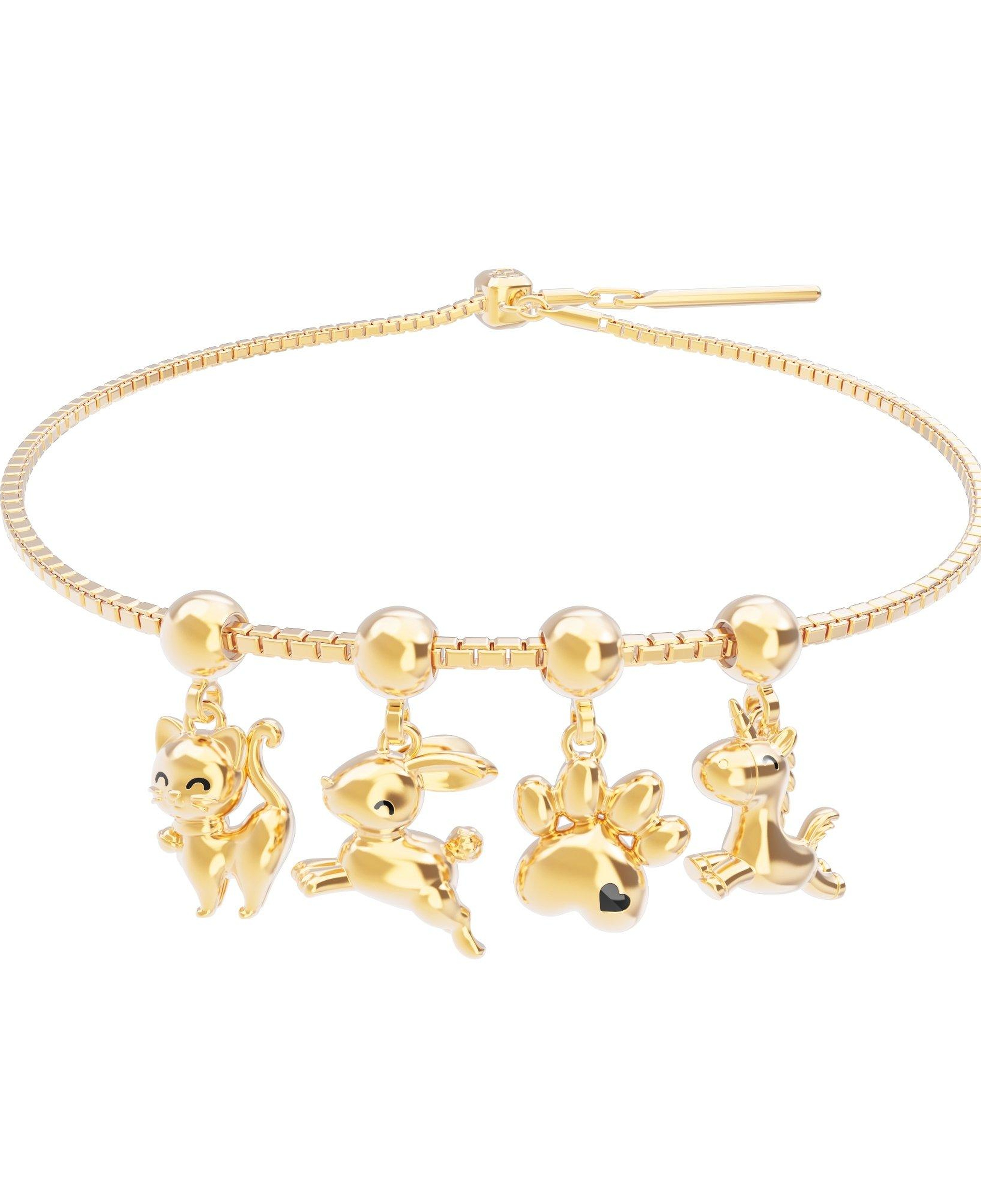 Chocli 18 Ayar Altın Kaplama Charm - Tavşan