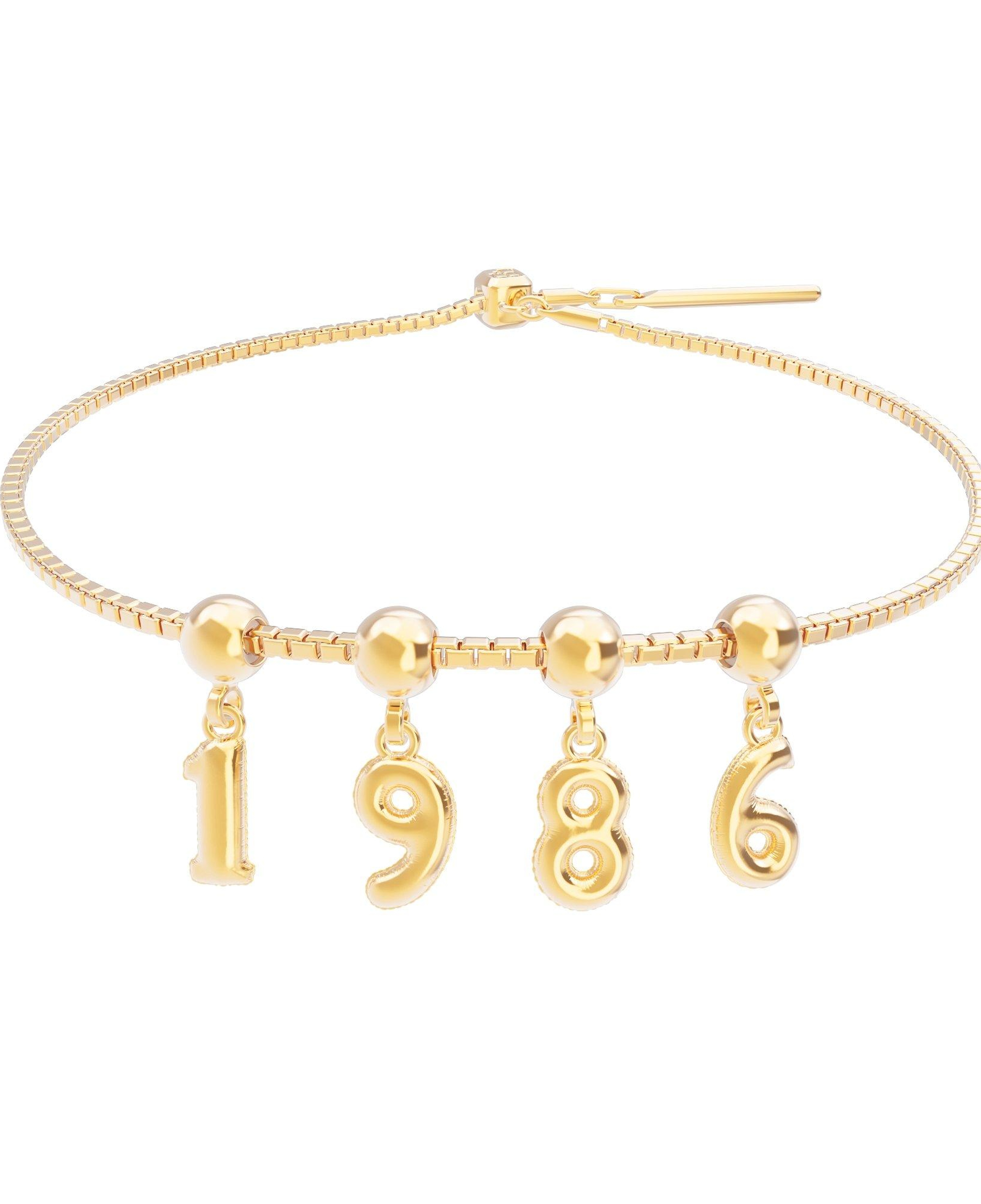 Chocli 18 Ayar Altın Kaplama Charm Rakam - 5 Beş