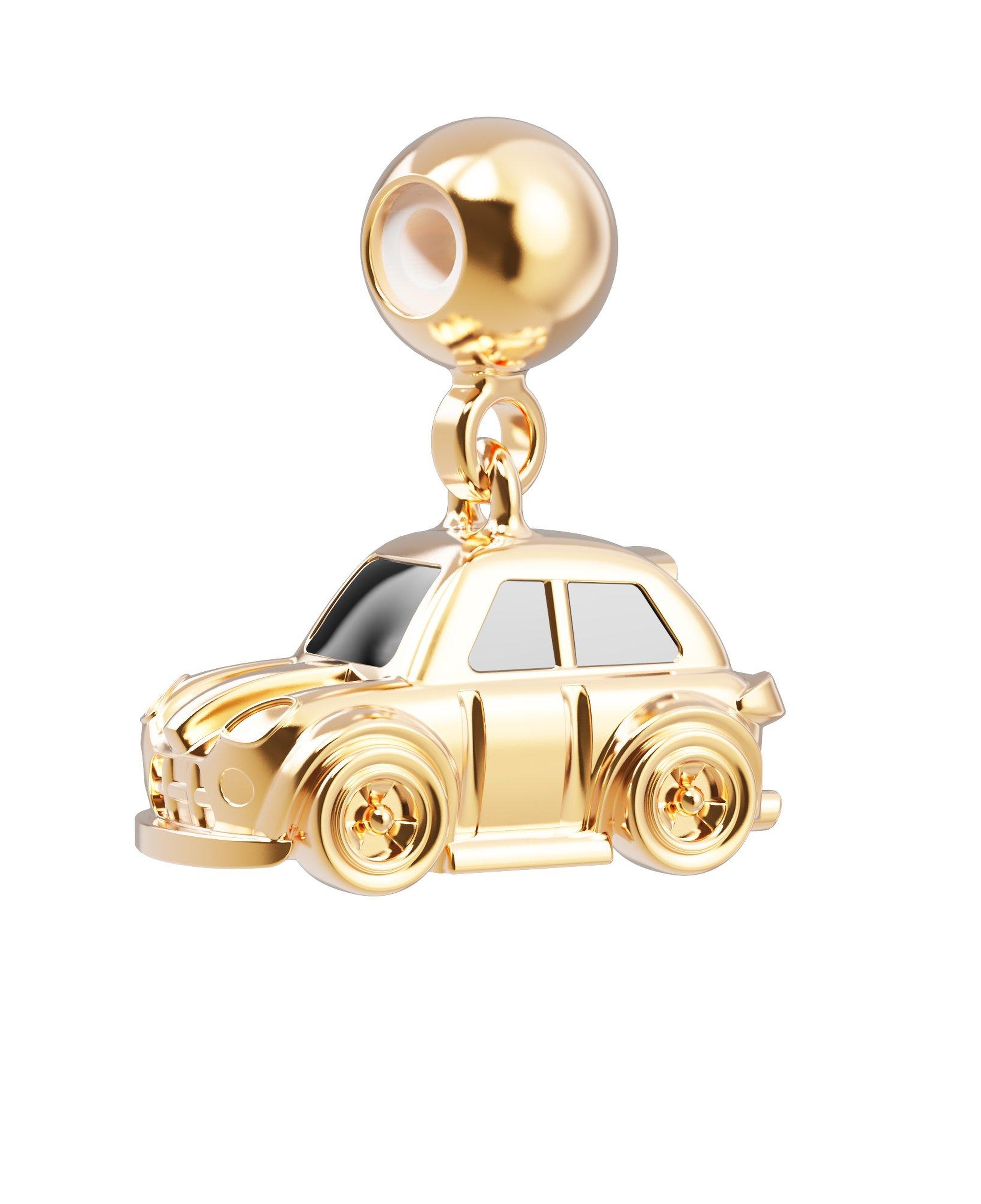 Chocli 18 Ayar Altın Kaplama Charm - Araba