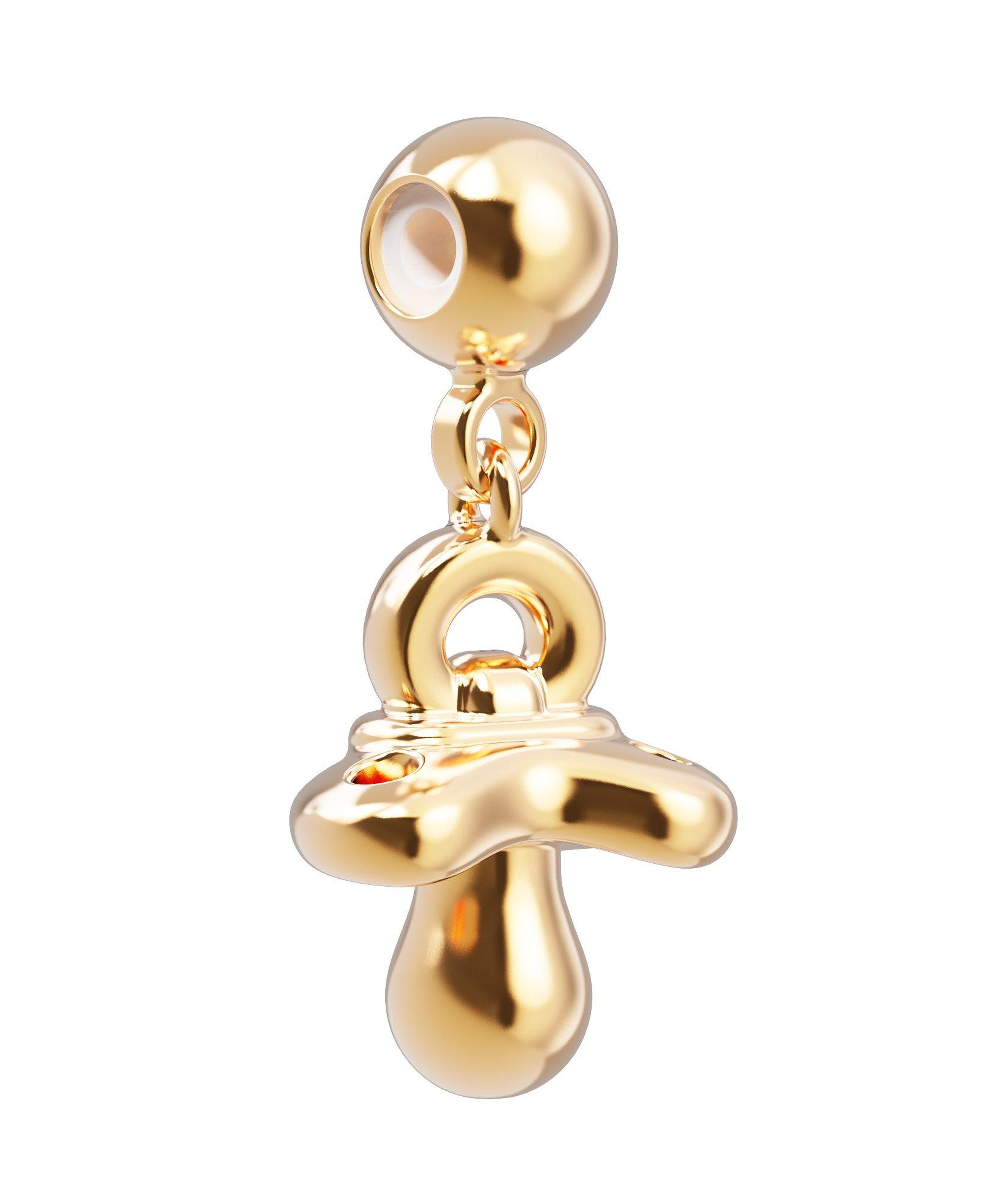 Chocli 18 Ayar Altın Kaplama Charm - Emzik