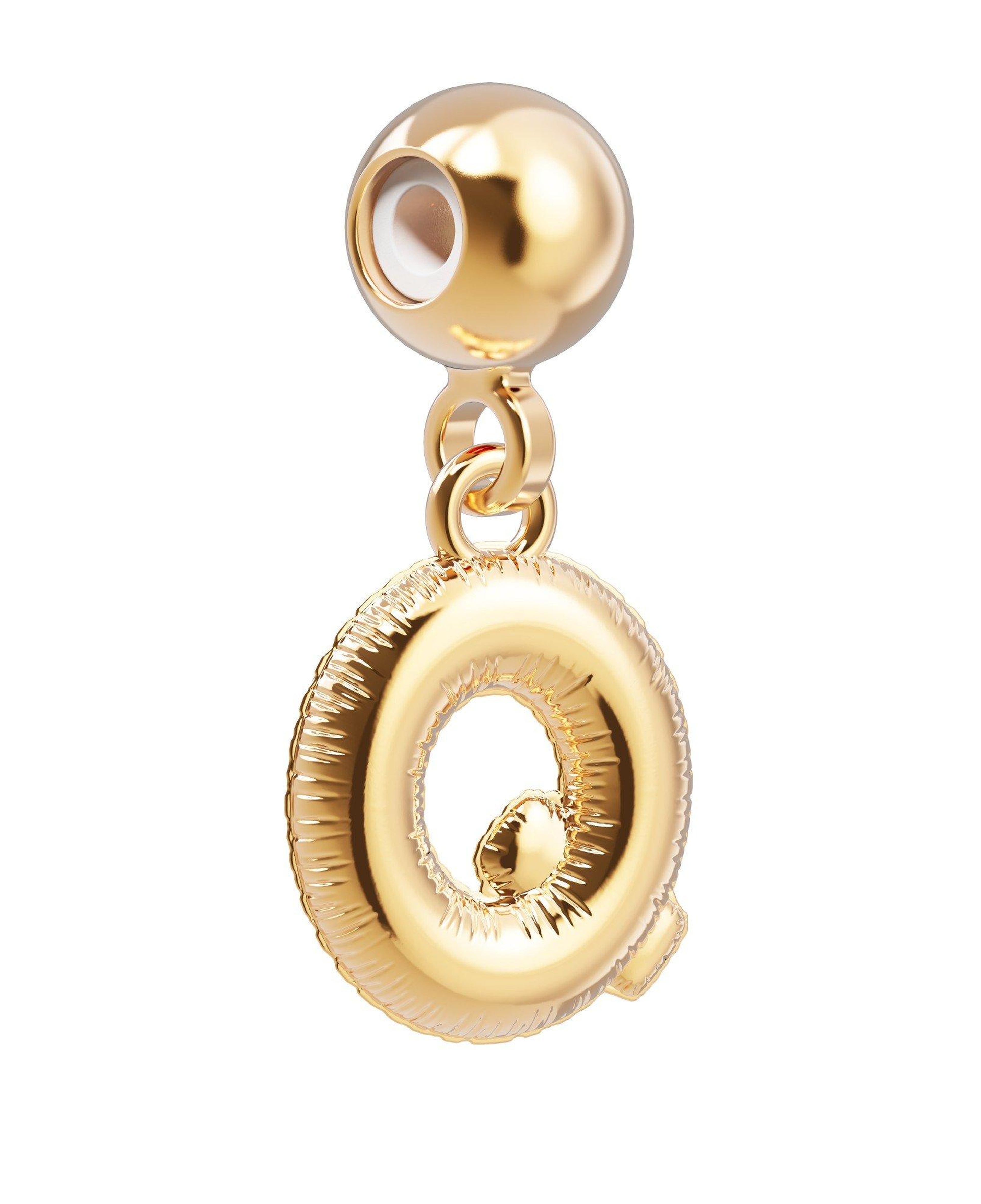 Chocli 18 Ayar Altın Kaplama Charm Harf - Q