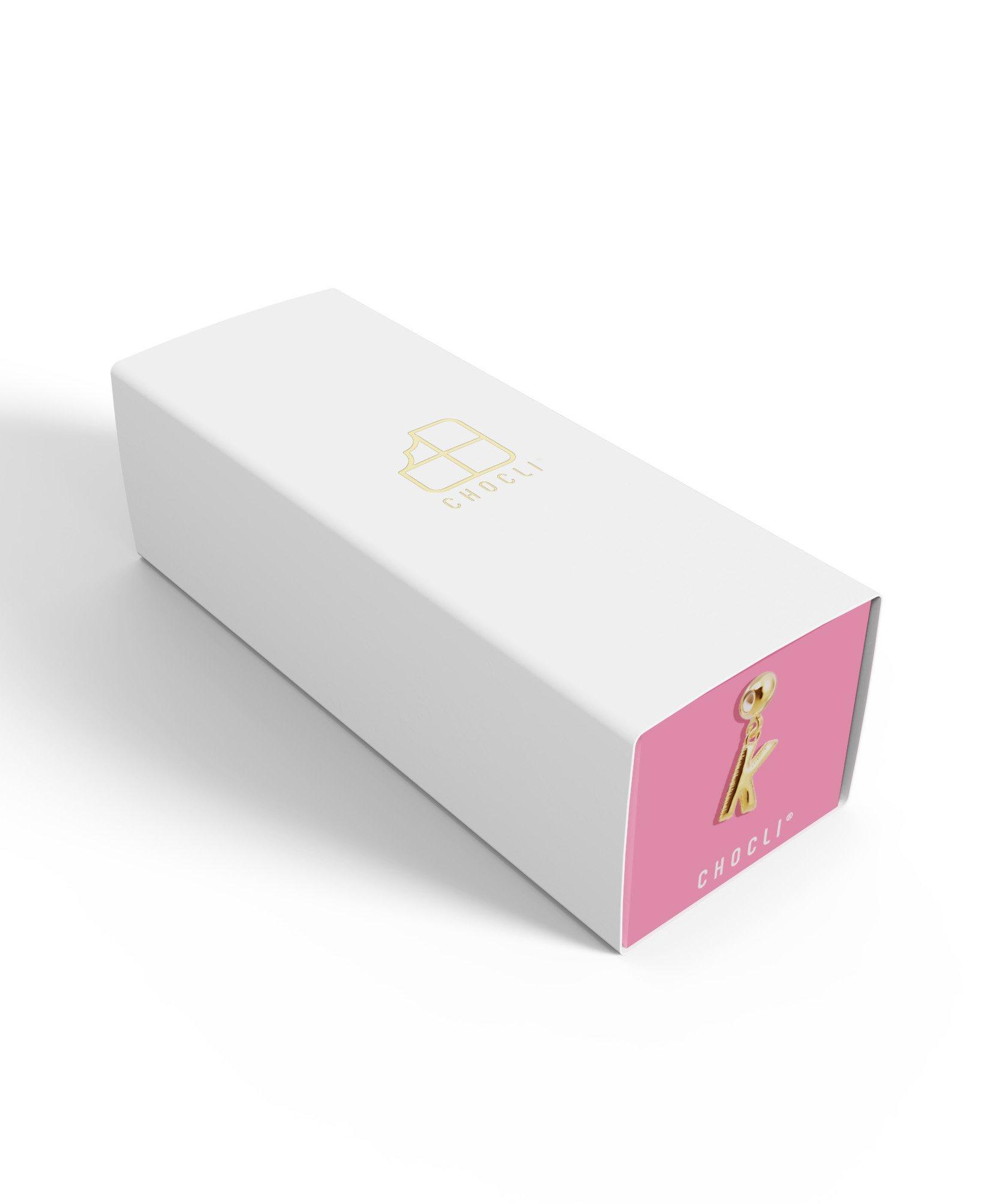 Chocli 18 Ayar Altın Kaplama Charm Harf - K